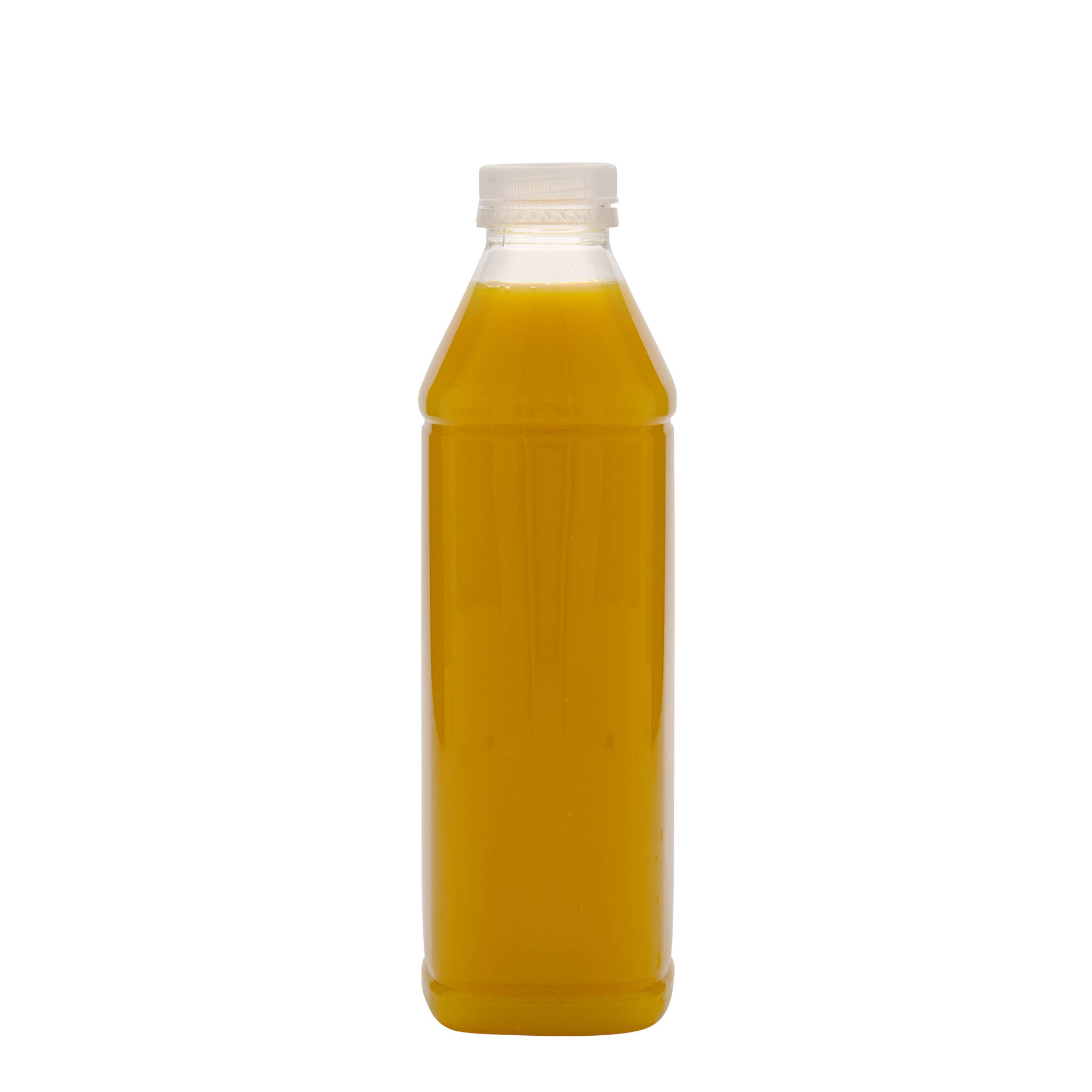 Μπουκάλι PET 'Milk and Juice Carré' 1.000 ml, τετράγωνο, πλαστικό, στόμιο: 38 mm