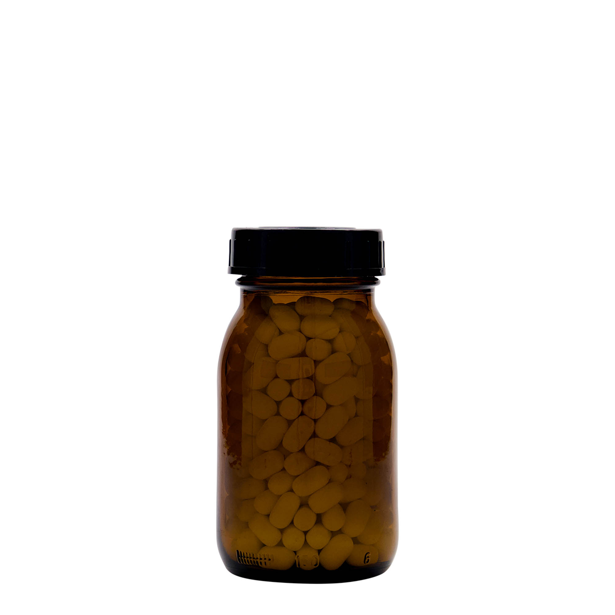 Βάζο με φαρδύ λαιμό 150 ml, καφέ, στόμιο: DIN 45