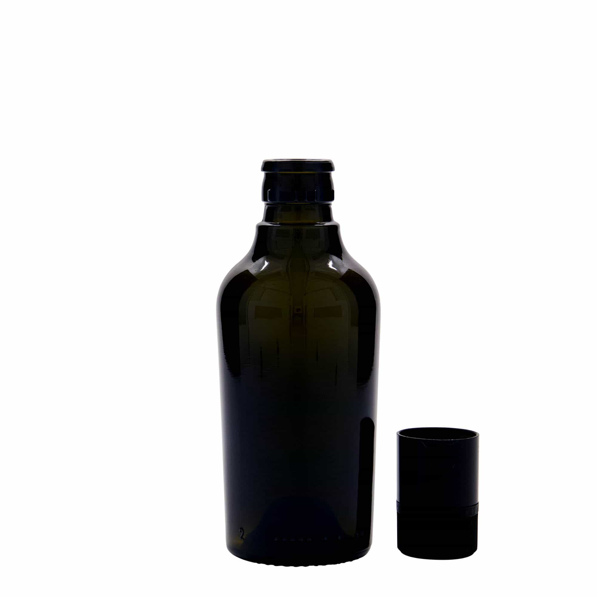 Μπουκάλι για ξίδι/λάδι 'Oleum' 250 ml, γυάλινο, πράσινο αντικέ, στόμιο: DOP