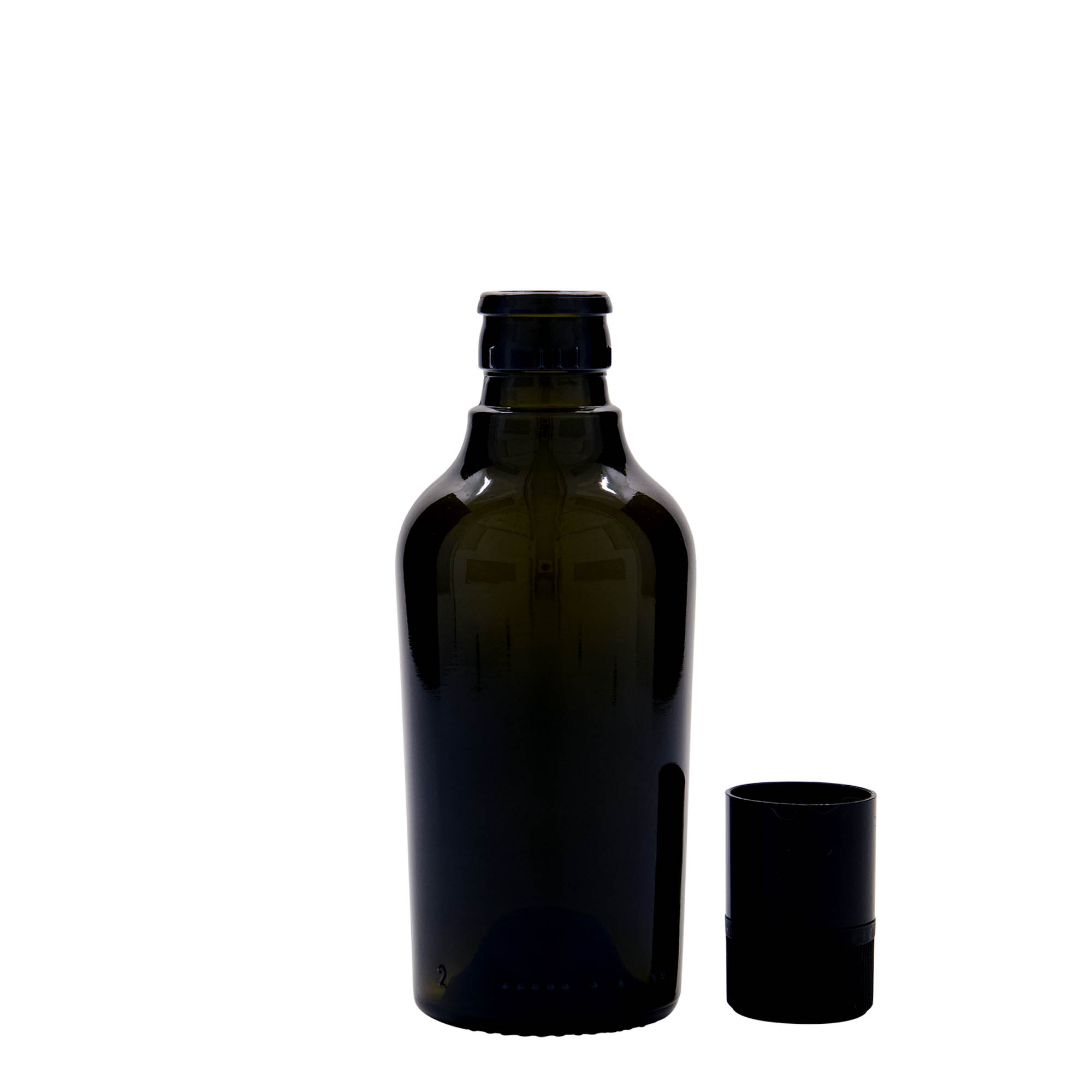 Μπουκάλι για ξίδι/λάδι 'Oleum' 250 ml, γυάλινο, πράσινο αντικέ, στόμιο: DOP