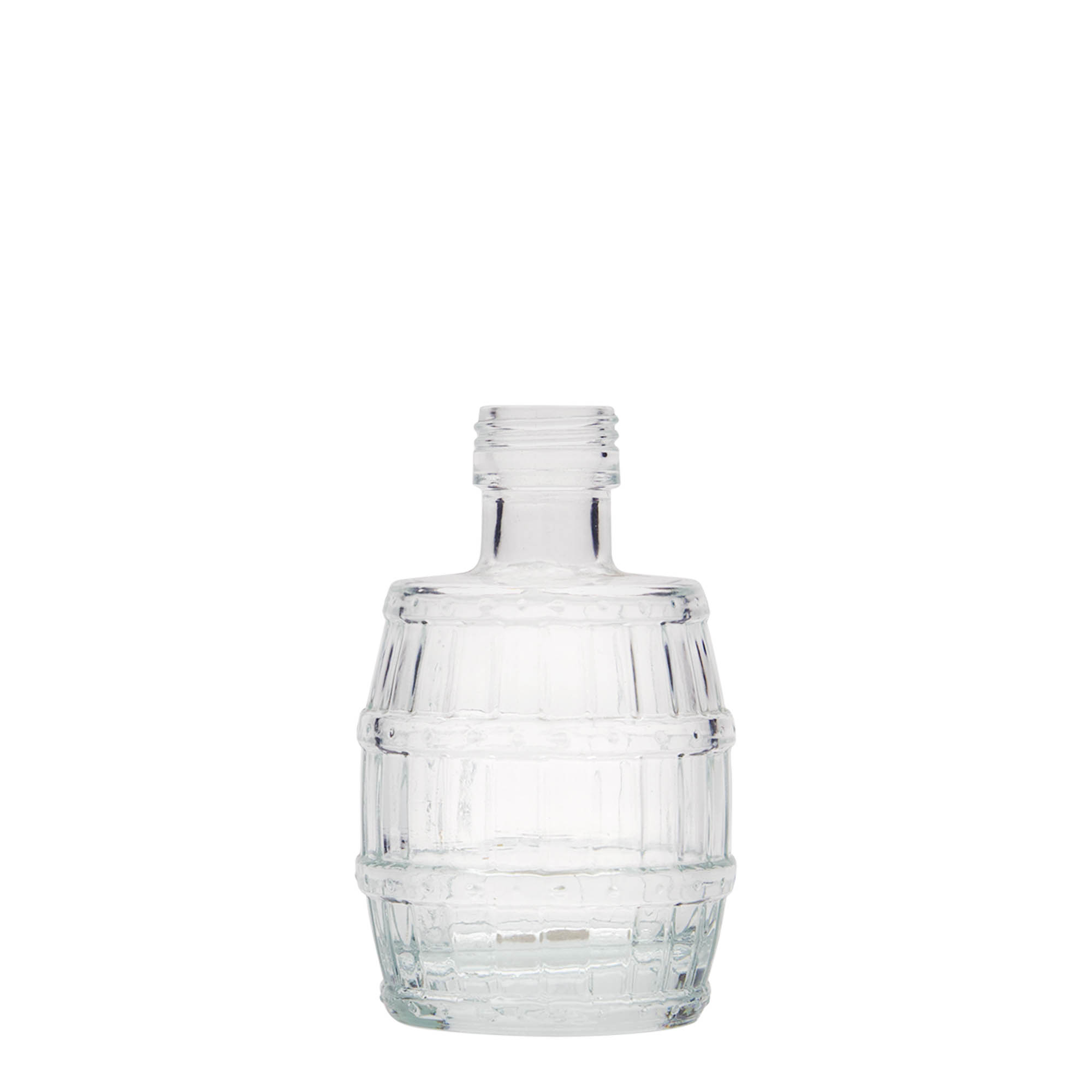 Γυάλινο μπουκάλι 'Βαρέλι' 100 ml, στόμιο: PP 24