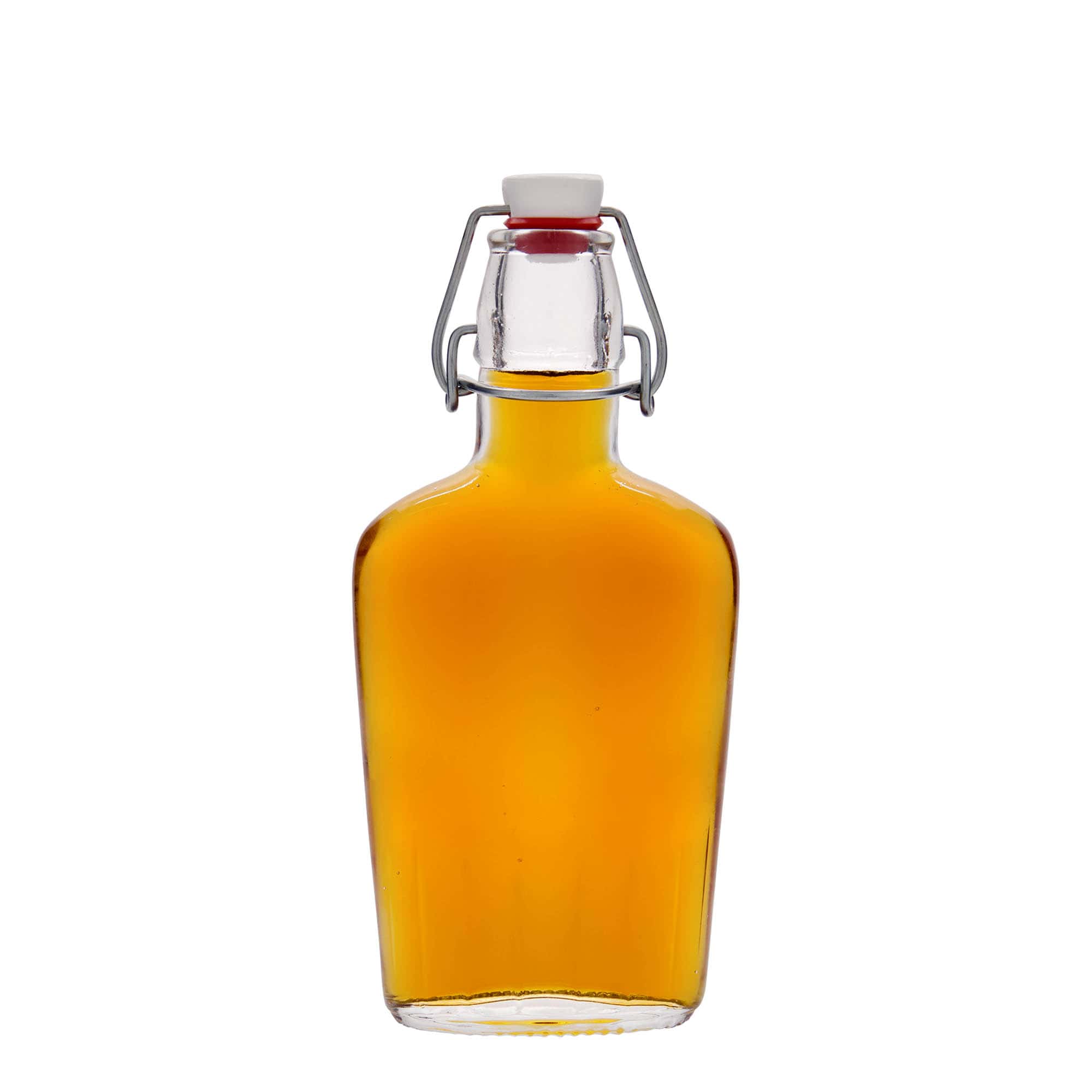 Γυάλινο μπουκάλι 'Fiaschetta' 250 ml, οβάλ, στόμιο: μηχανικό πώμα