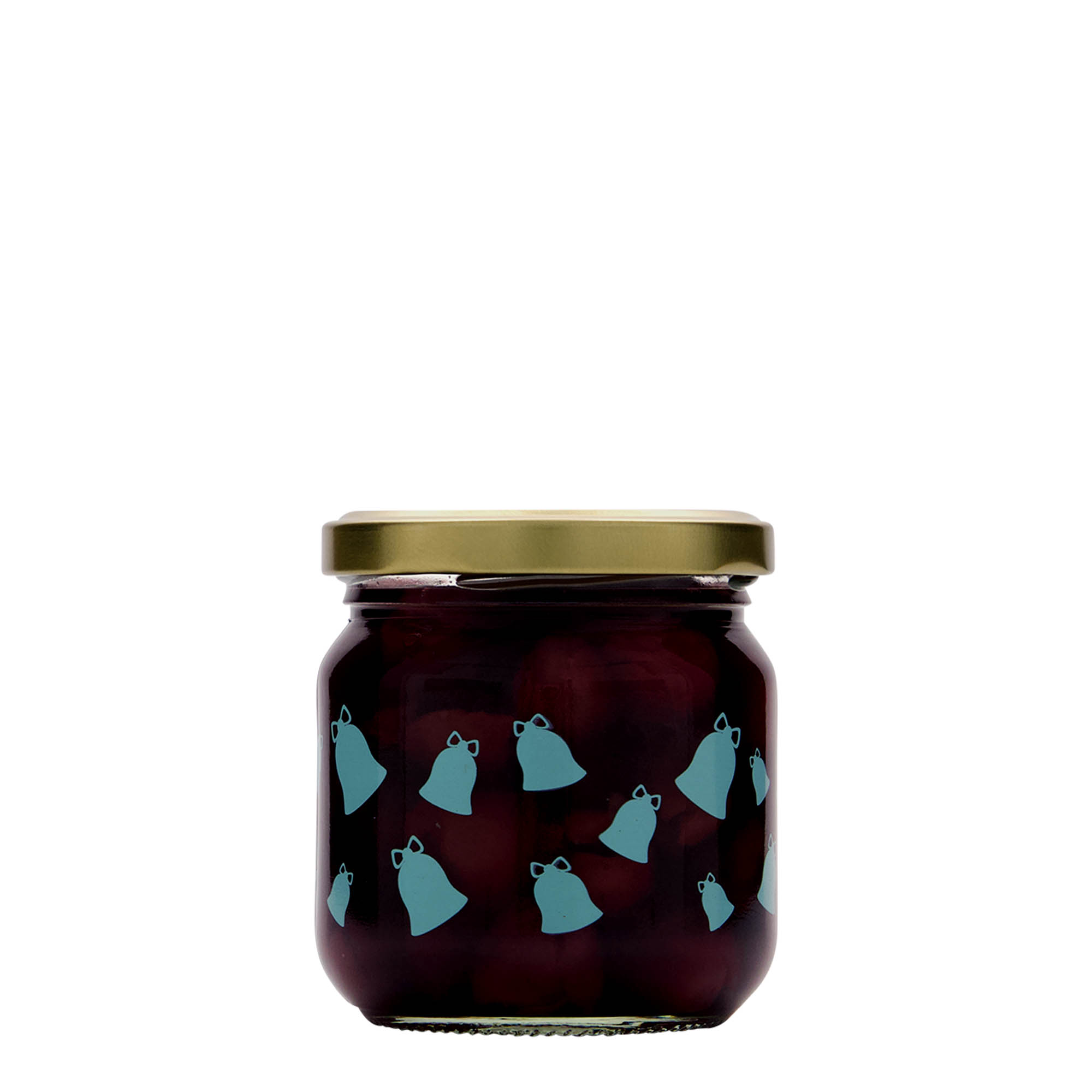 Στρογγυλό βάζο 212 ml, σχέδιο: καμπάνες, στόμιο: twist-off (TO 66) Στρογγυλό βάζο 212 ml, σχέδιο: καμπάνες, στόμιο: twist-off (TO 66)