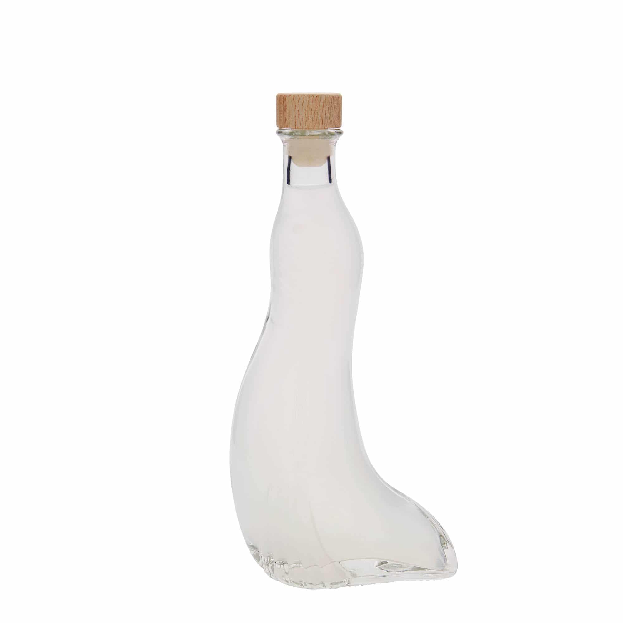 Γυάλινο μπουκάλι 'Φώκια' 200 ml, στόμιο: φελλός