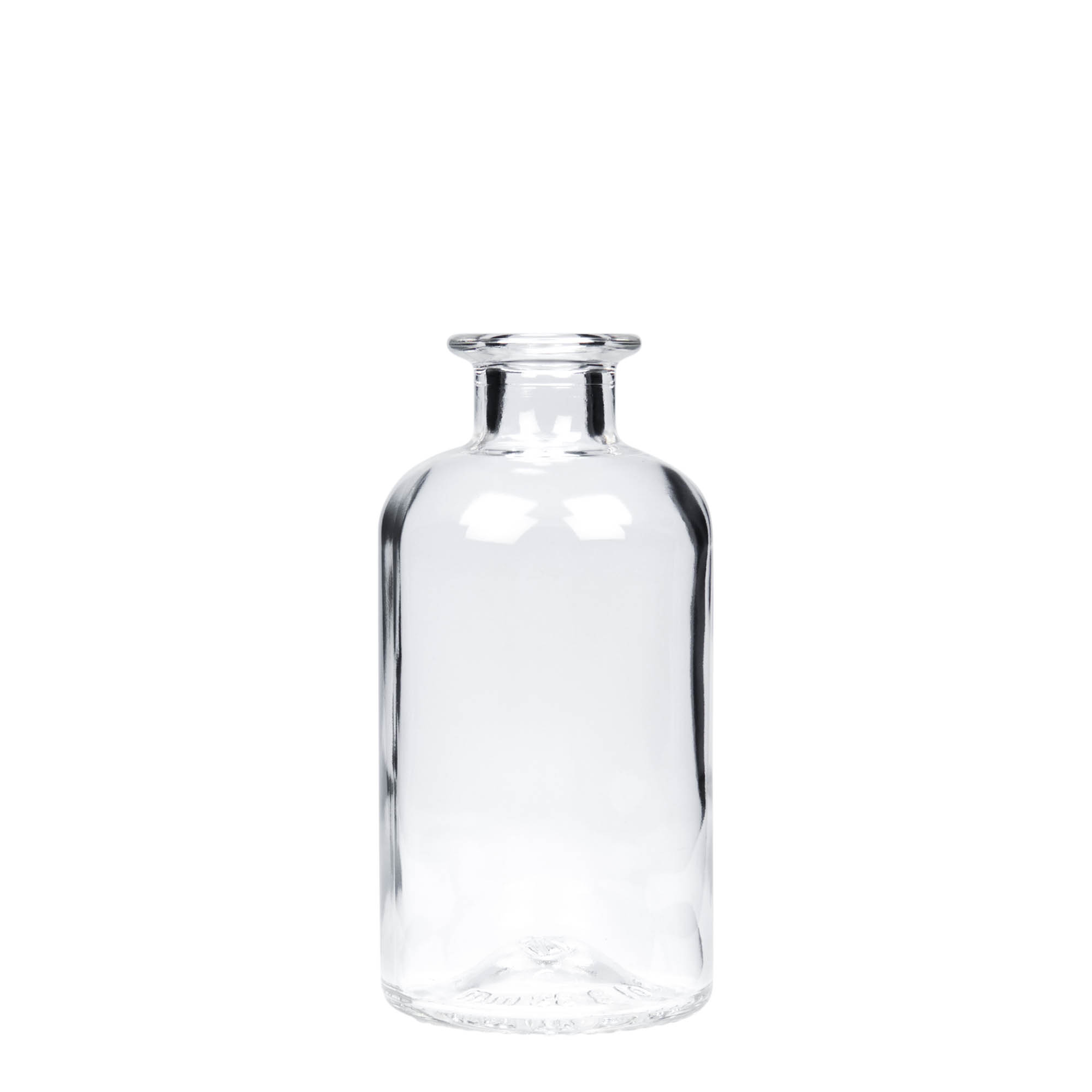 250 ml γυάλινο μπουκάλι φαρμακοποιού, στόμιο: φελλός