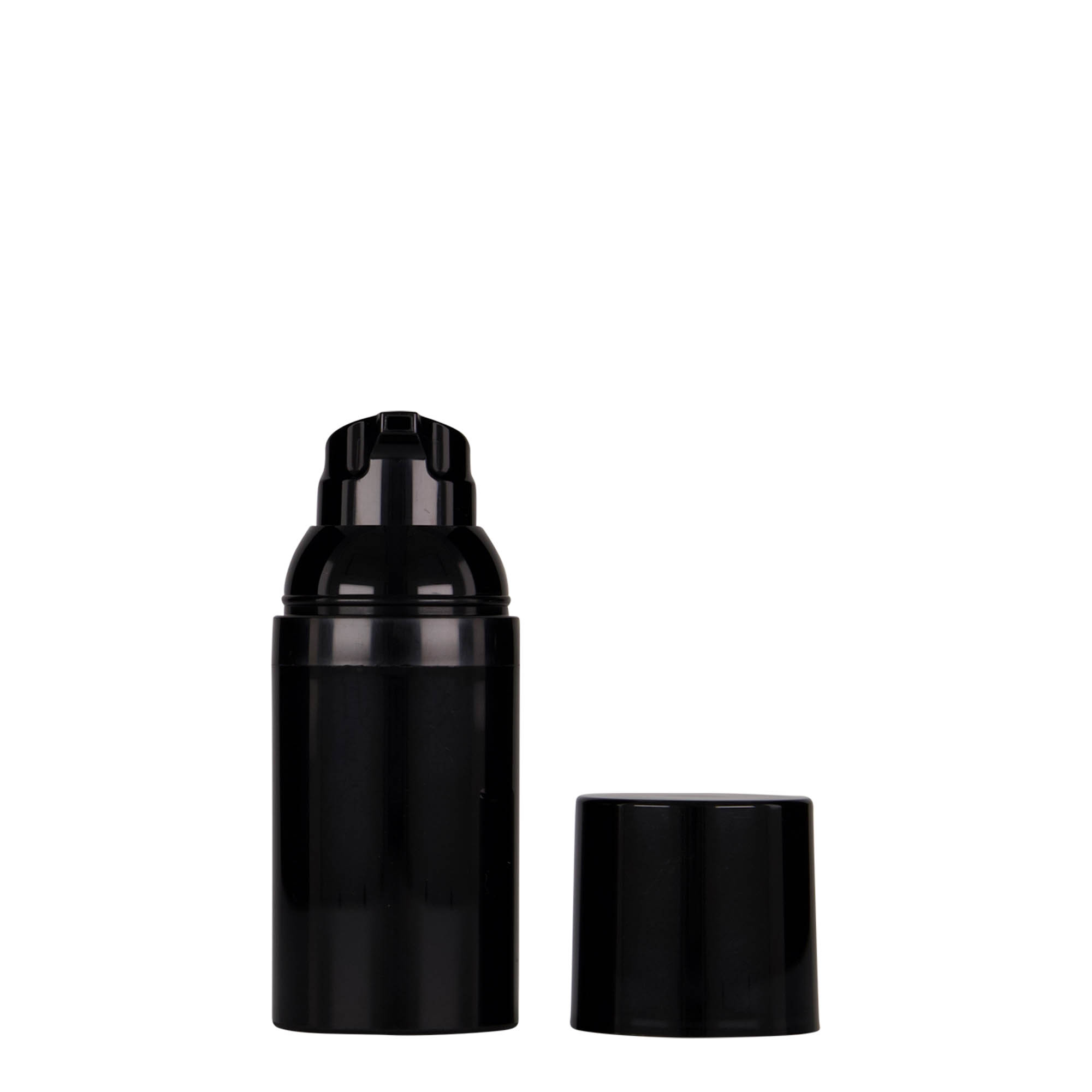 Airless Dispenser 'Mezzo' 30 ml, πλαστικό PP, μαύρο
