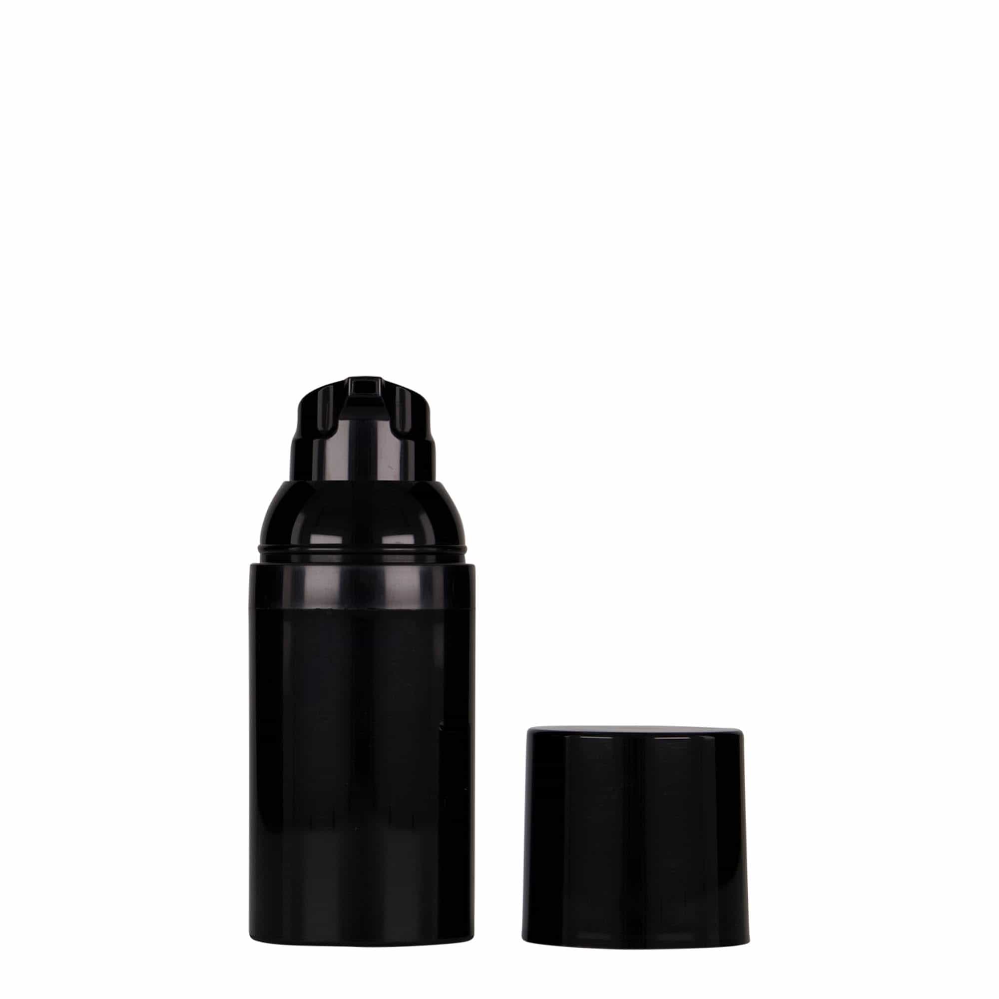 Airless Dispenser 'Mezzo' 30 ml, πλαστικό PP, μαύρο