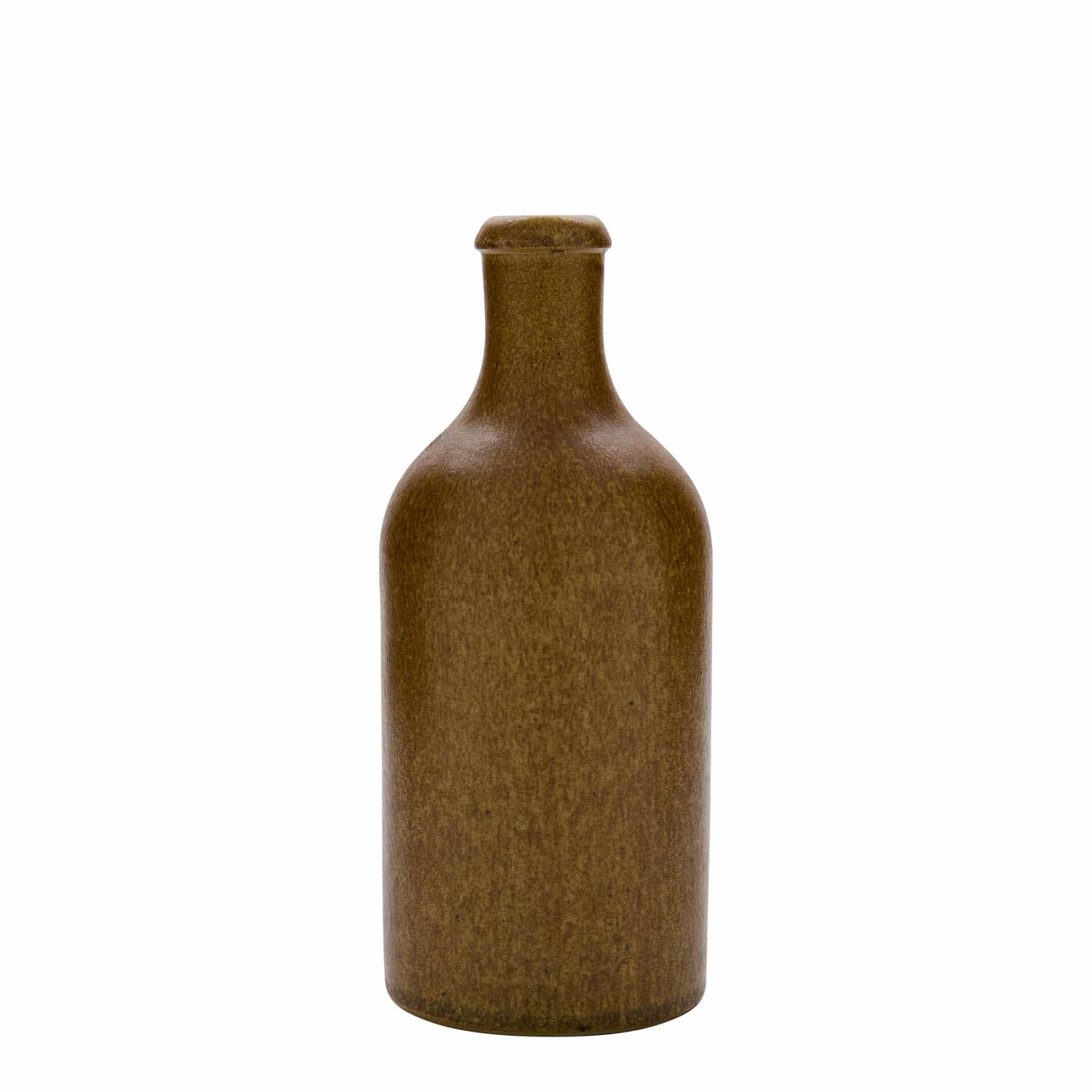 Κεραμικό μπουκάλι 500 ml, κεραμικό, καφέ κρυσταλλιζέ, στόμιο: φελλός
