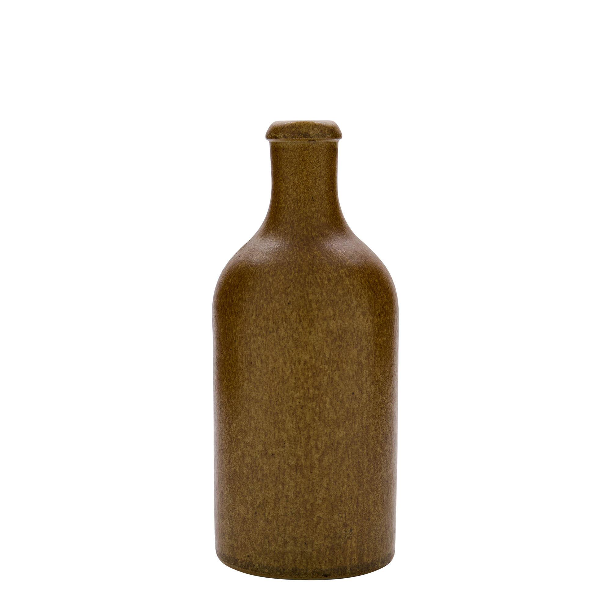 Κεραμικό μπουκάλι 500 ml, κεραμικό, καφέ κρυσταλλιζέ, στόμιο: φελλός