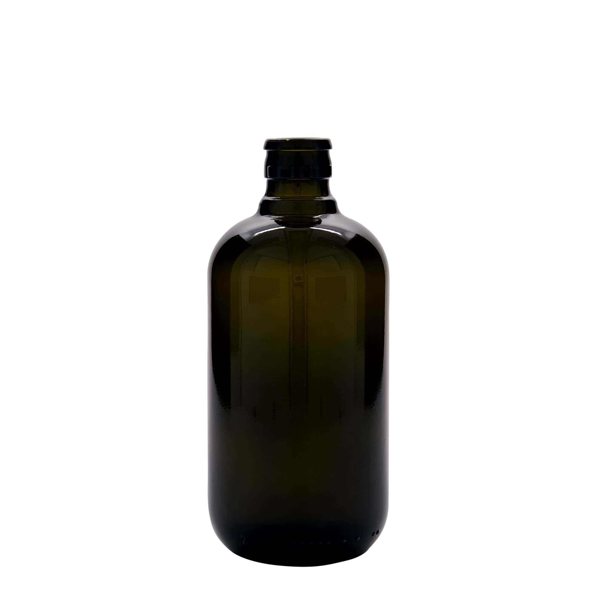 Μπουκάλι για ξίδι/λάδι 'Biolio' 500 ml, γυάλινο, πράσινο αντικέ, στόμιο: DOP