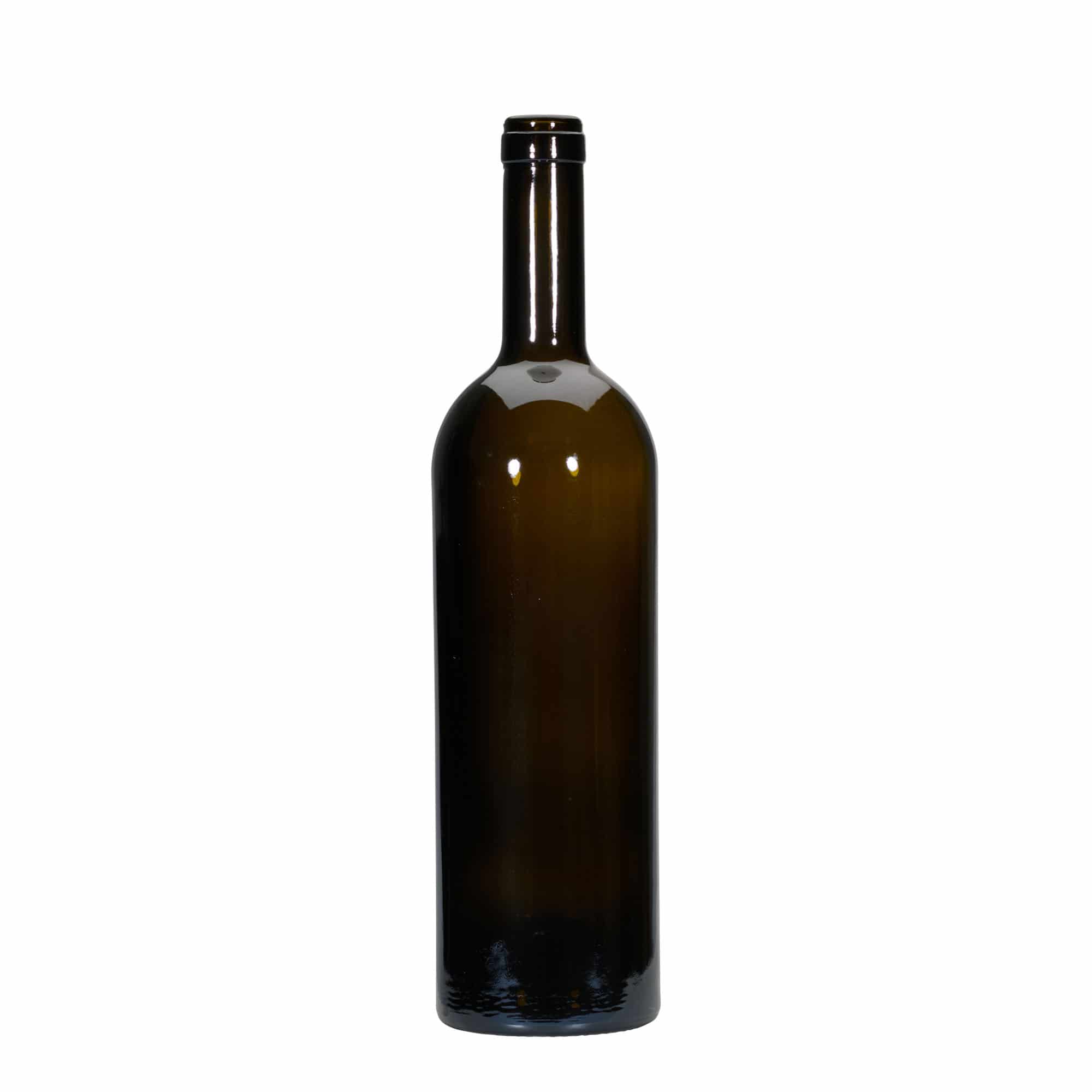 Μπουκάλι κρασιού 'Golia' 750 ml, πράσινο αντικέ, στόμιο: φελλός Μπουκάλι κρασιού 'Golia' 750 ml, πράσινο αντικέ, στόμιο: φελλός