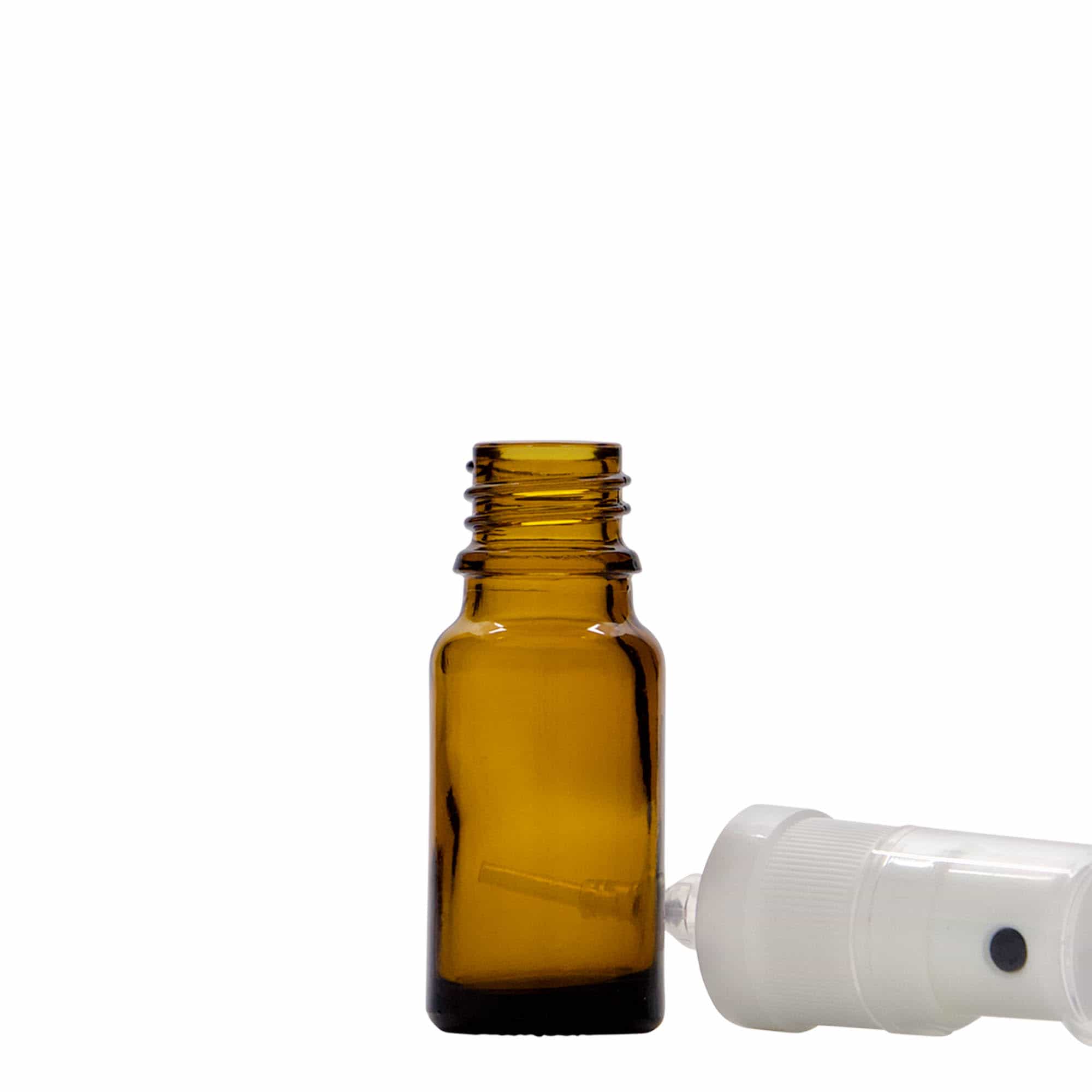 Μπουκάλι ψεκασμού φαρμάκου 10 ml, γυάλινο, καφέ, στόμιο: DIN 18