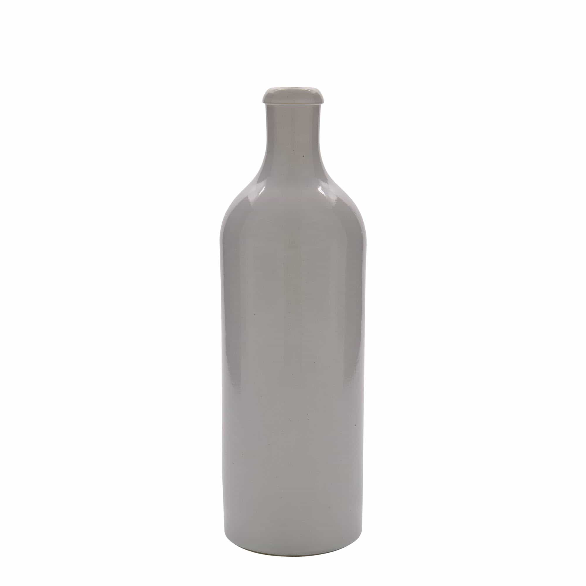 Κεραμικό μπουκάλι 700 ml, κεραμικό, λευκό, στόμιο: φελλός Κεραμικό μπουκάλι 700 ml, κεραμικό, λευκό, στόμιο: φελλός