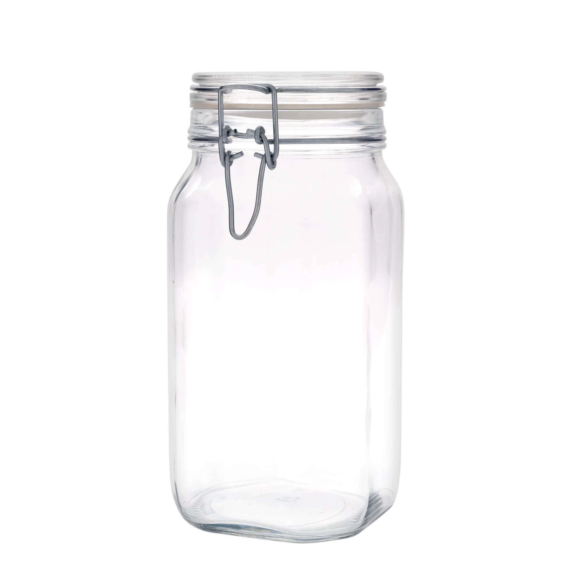 Βάζο με καπάκι με κλιπ 'Fido' 1.500 ml, τετράγωνο, στόμιο: καπάκι με κλιπ