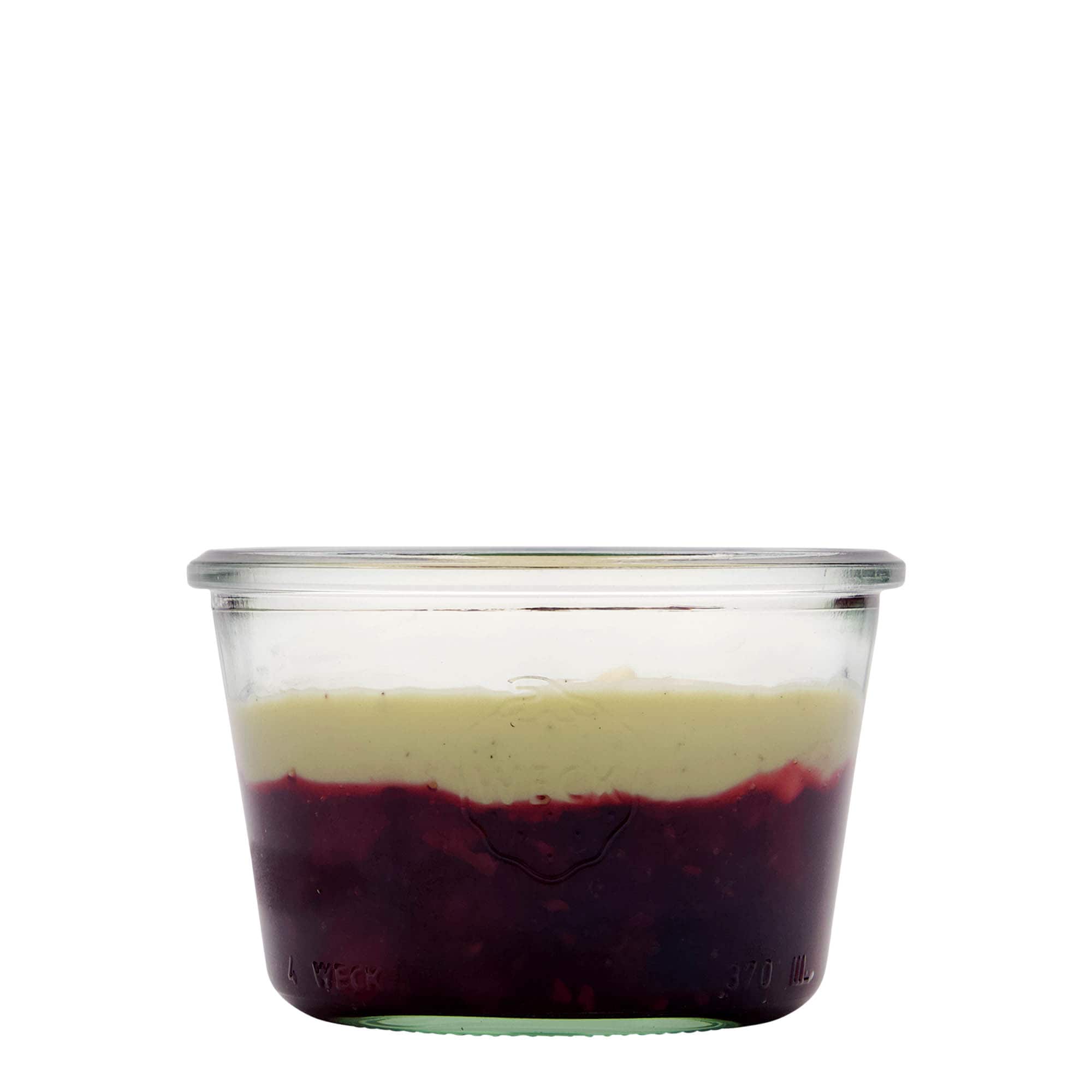 Κυλινδρικό βάζο WECK 370 ml, στόμιο: στρογγυλεμένο χείλος