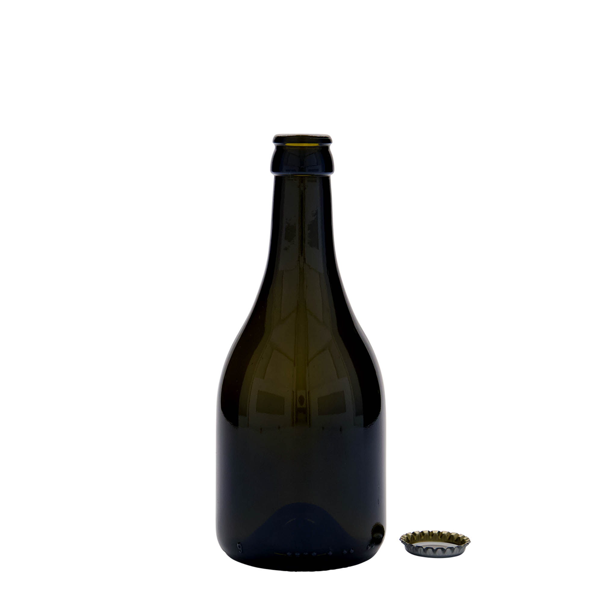 Μπουκάλι μπύρας 'Horta' 330 ml, γυάλινο, πράσινο αντικέ, στόμιο: μεταλλική τάπα Μπουκάλι μπύρας 'Horta' 330 ml, γυάλινο, πράσινο αντικέ, στόμιο: μεταλλική τάπα