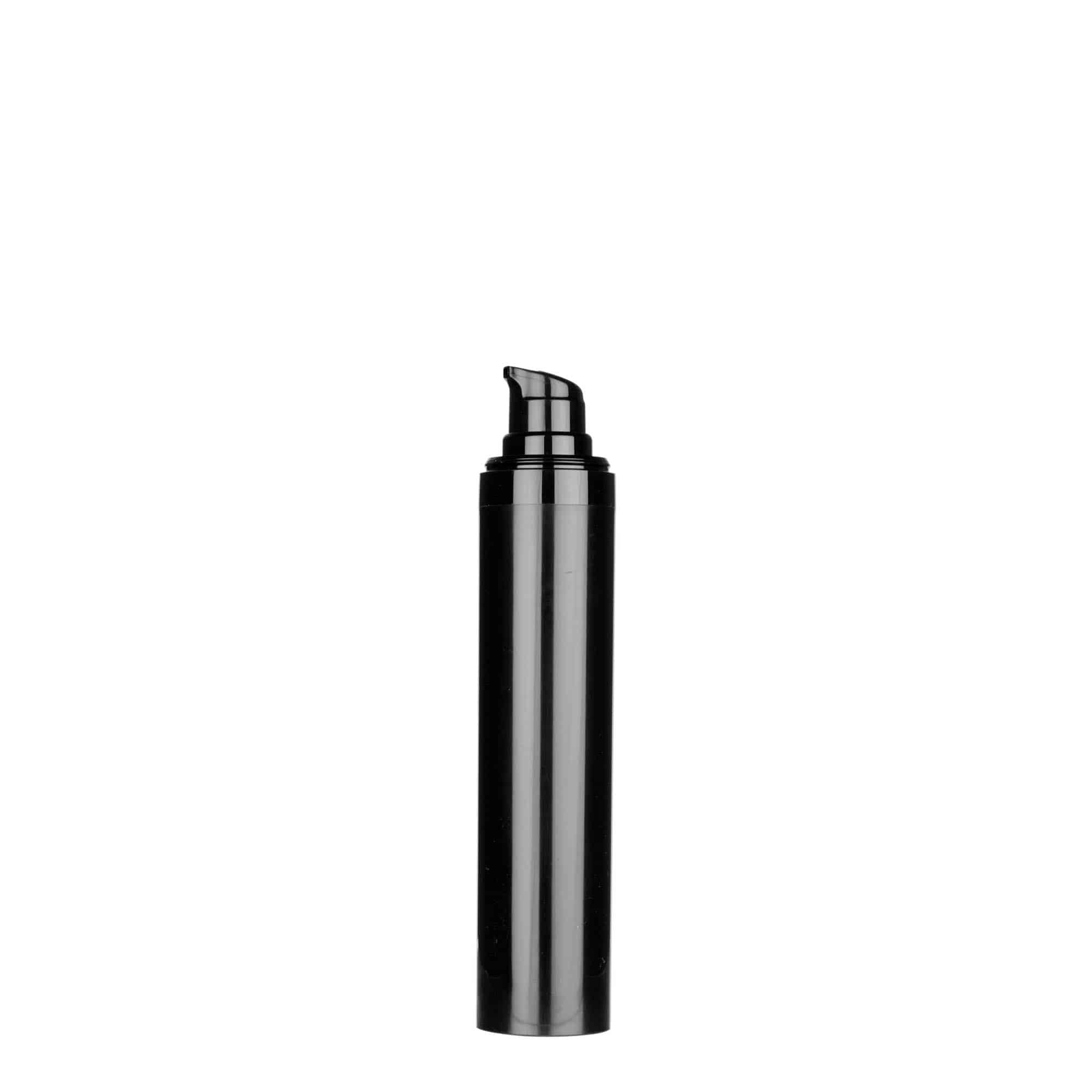 Airless Dispenser 'Micro' 50 ml, πλαστικό PP, μαύρο