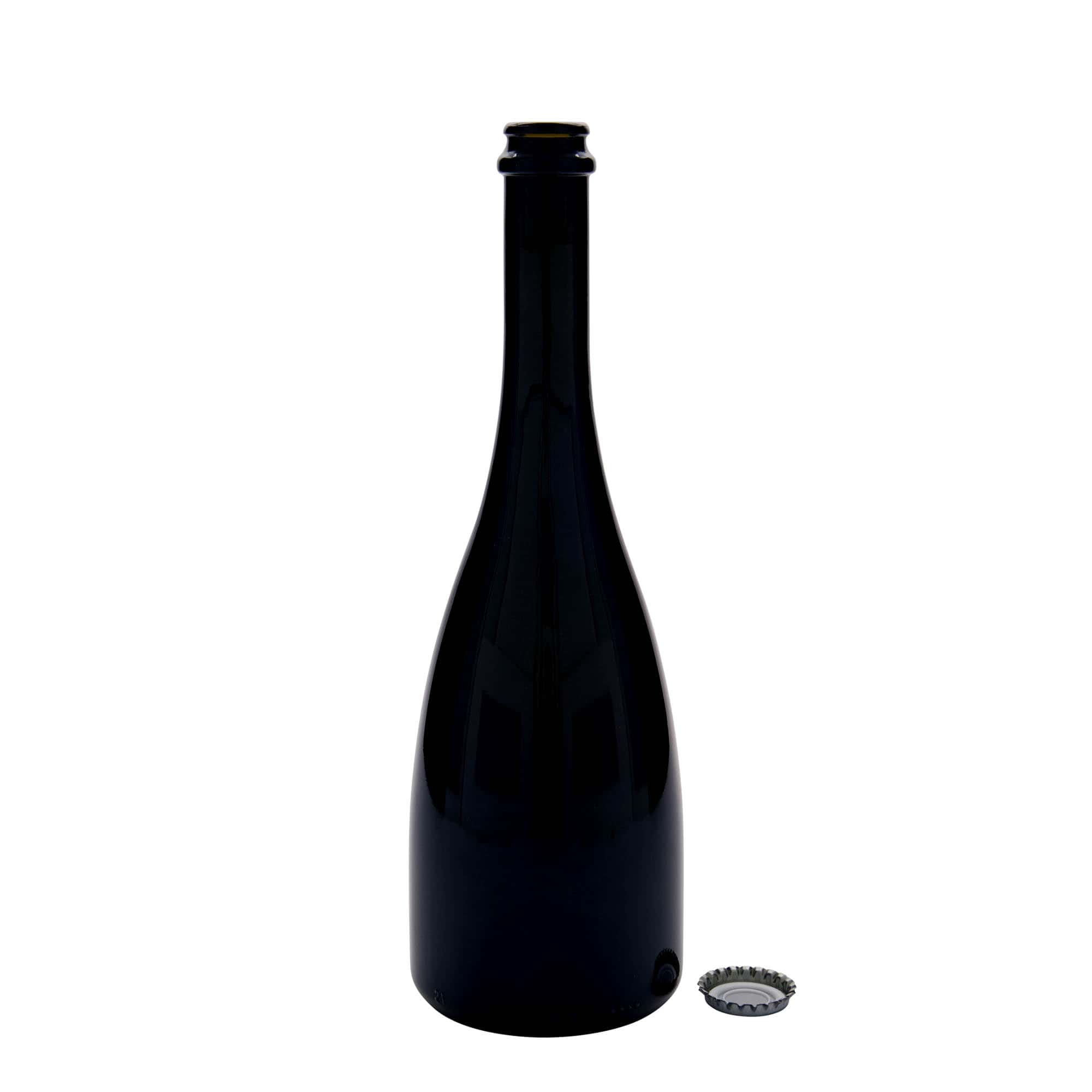 Μπουκάλι μπύρας/σαμπάνιας 'Tosca' 750 ml, γυάλινο, πράσινο αντικέ, στόμιο: μεταλλική τάπα