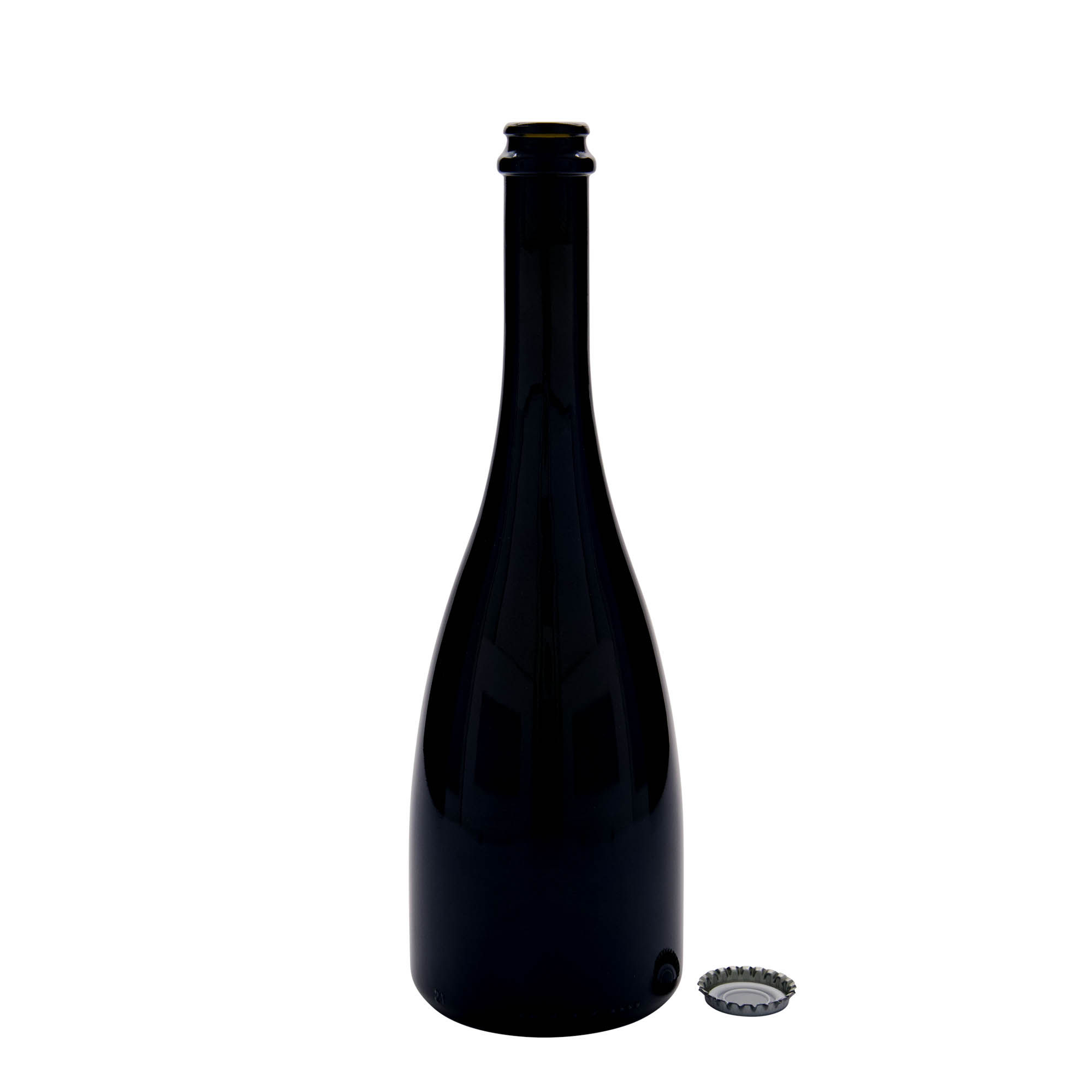 Μπουκάλι μπύρας/σαμπάνιας 'Tosca' 750 ml, γυάλινο, πράσινο αντικέ, στόμιο: μεταλλική τάπα
