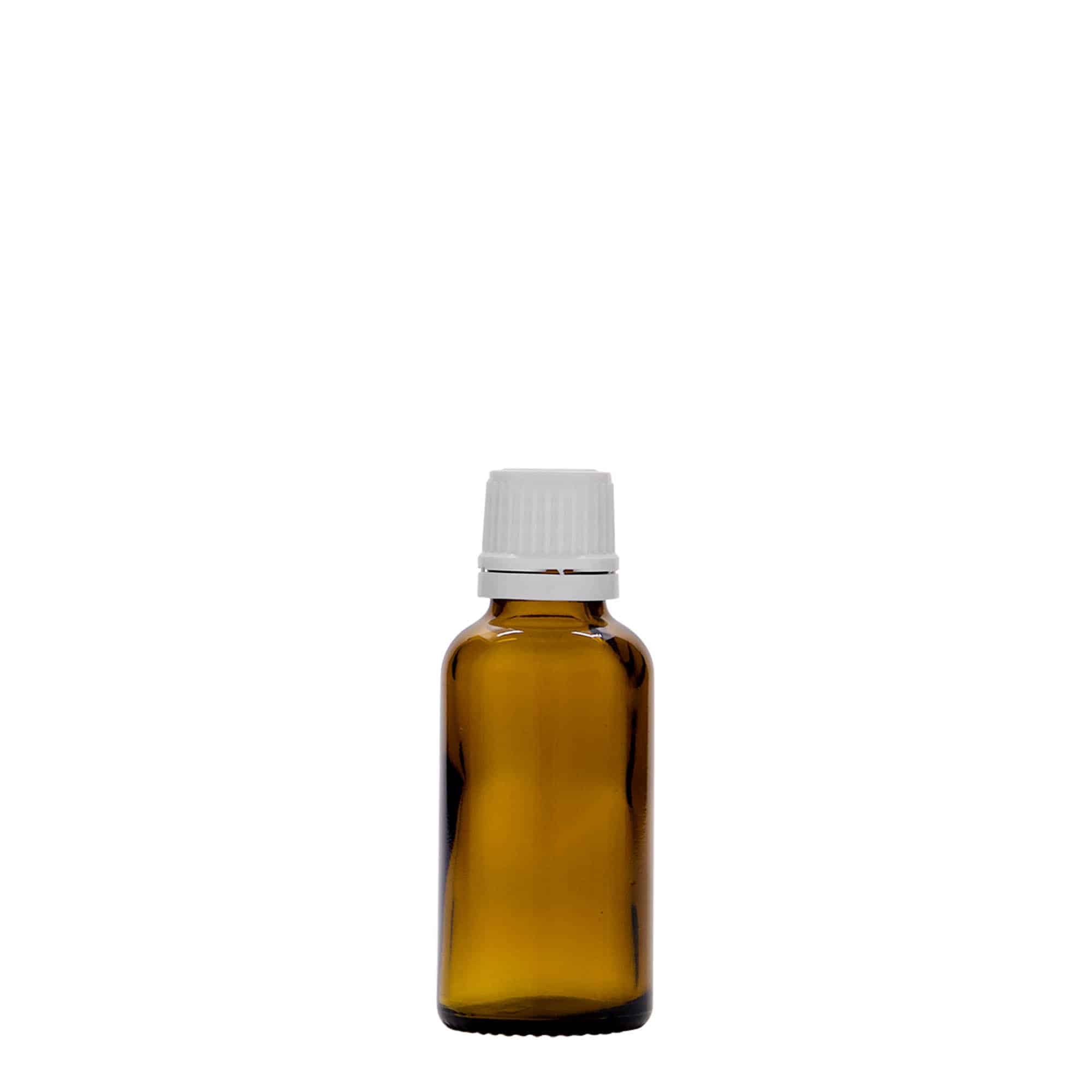 Μπουκάλι φαρμάκου 30 ml, γυάλινο, καφέ, στόμιο: DIN 18