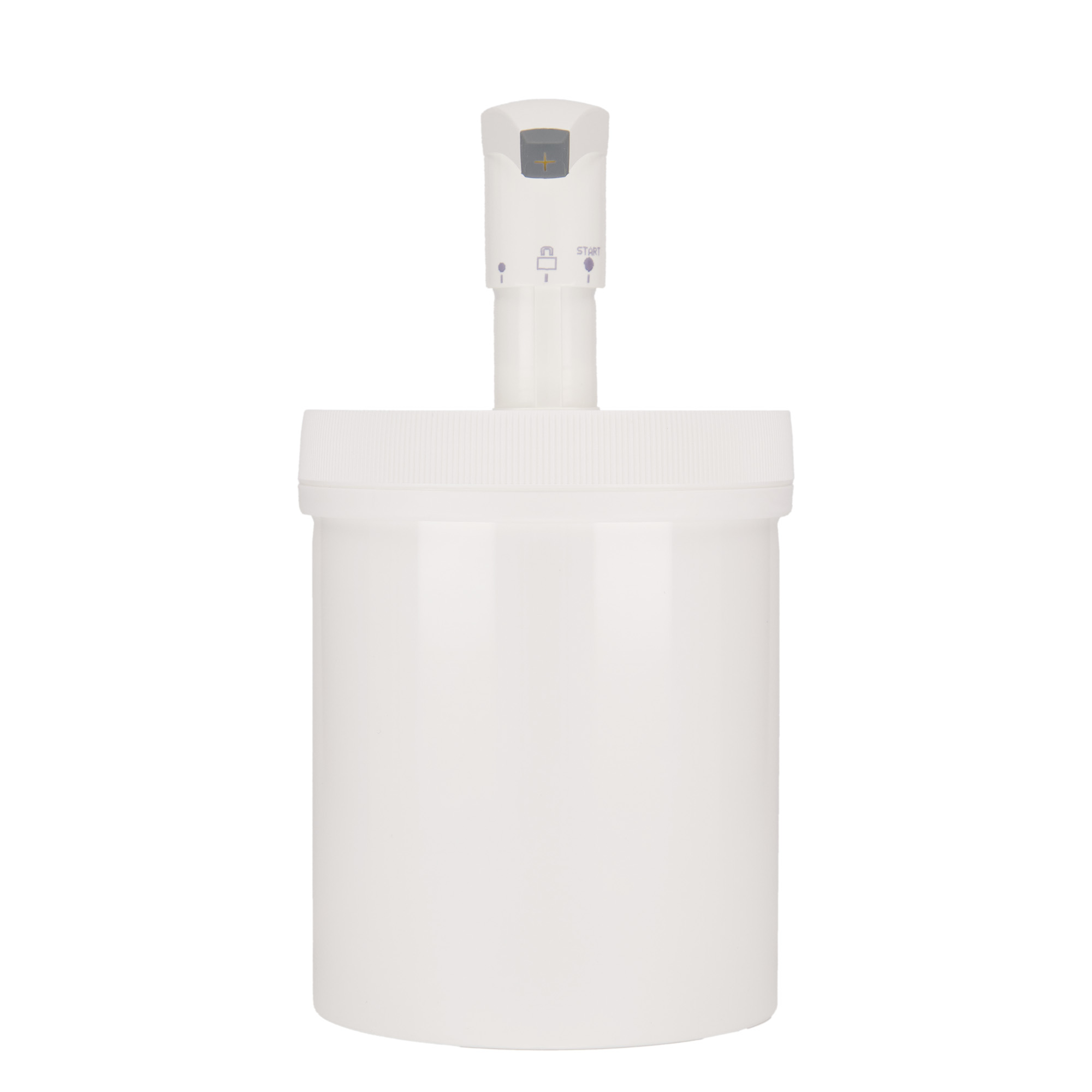 Μπουκάλι με αντλία 'Securibox' 1.240 ml, πλαστικό PP, λευκό, στόμιο: βιδωτό πώμα