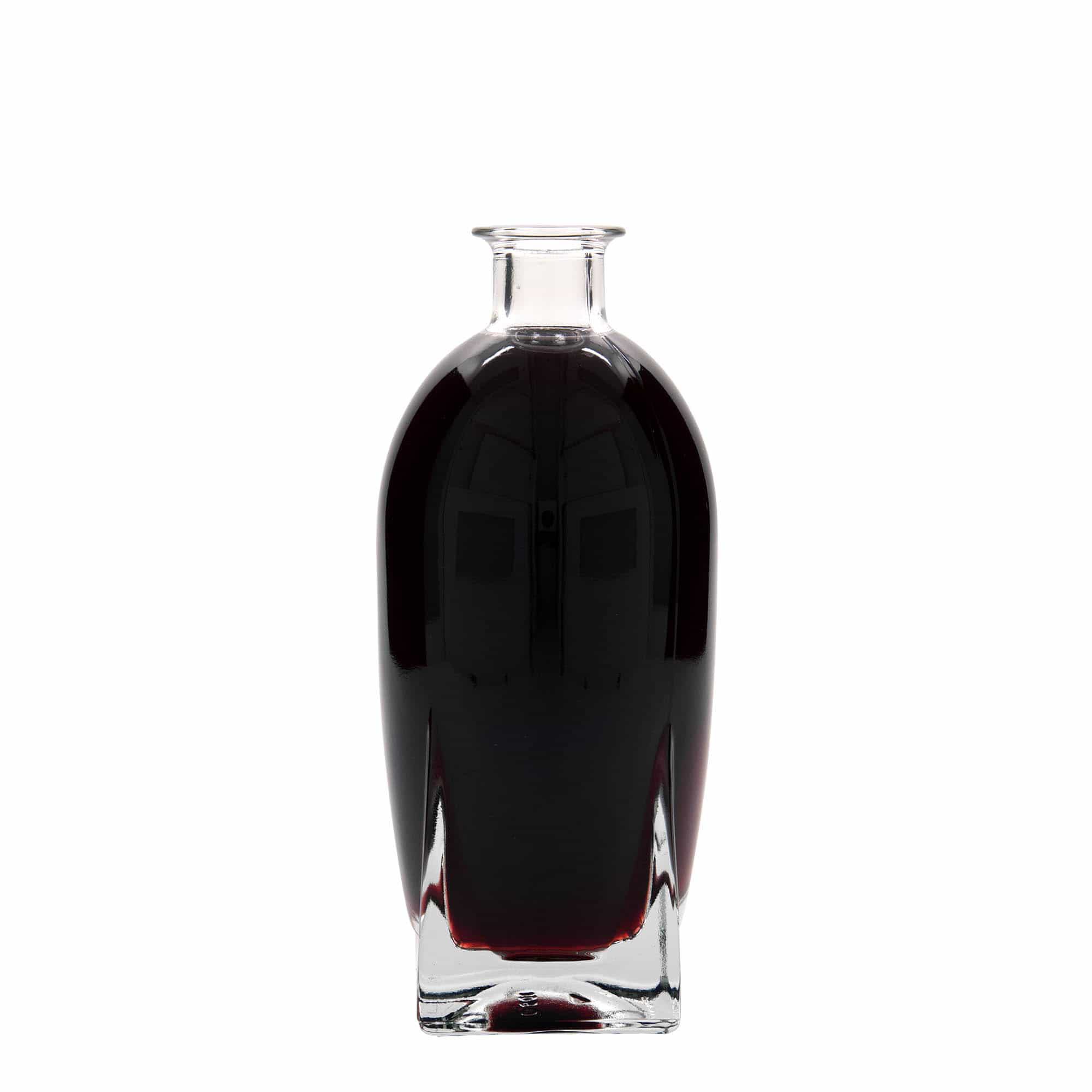 Γυάλινο μπουκάλι 'Zino' 500 ml, τετράγωνο, στόμιο: φελλός