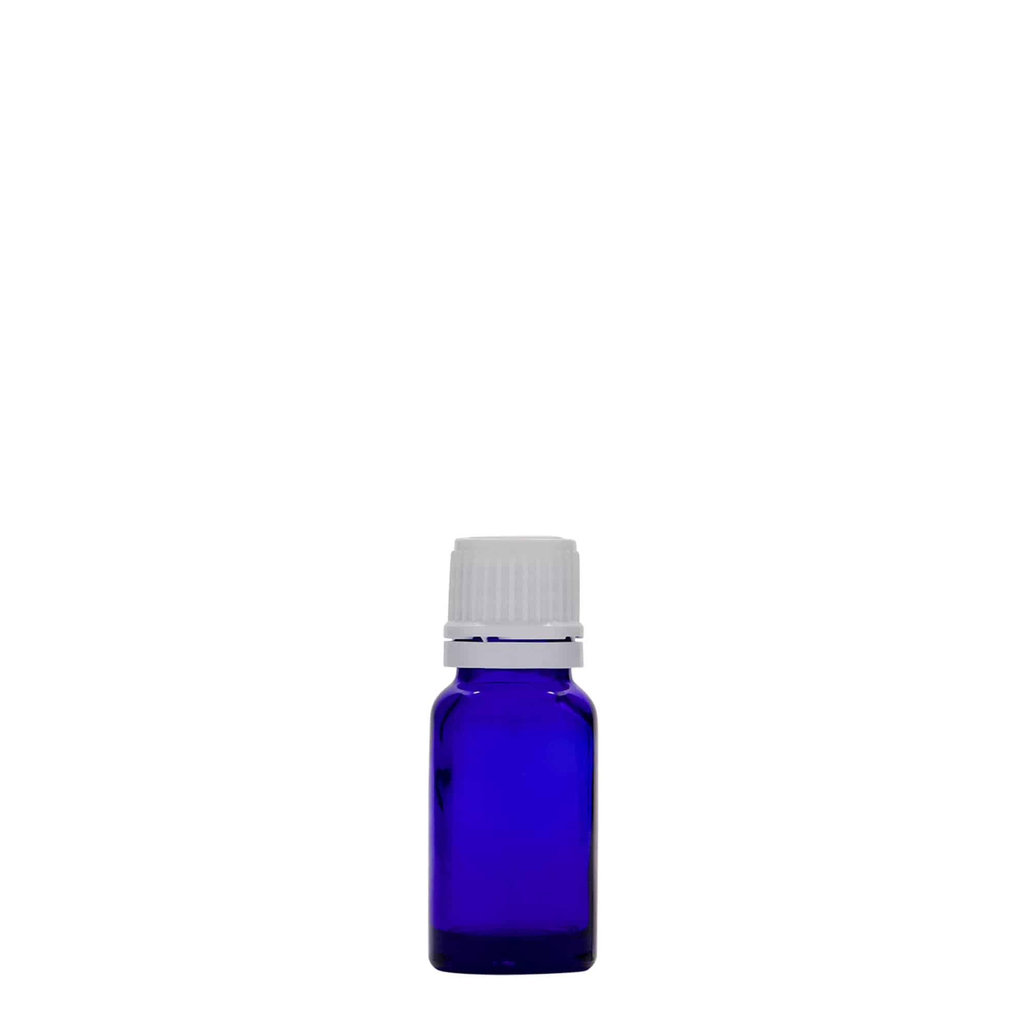 Μπουκάλι φαρμάκου 10 ml, γυάλινο, μπλε ρουά, στόμιο: DIN 18