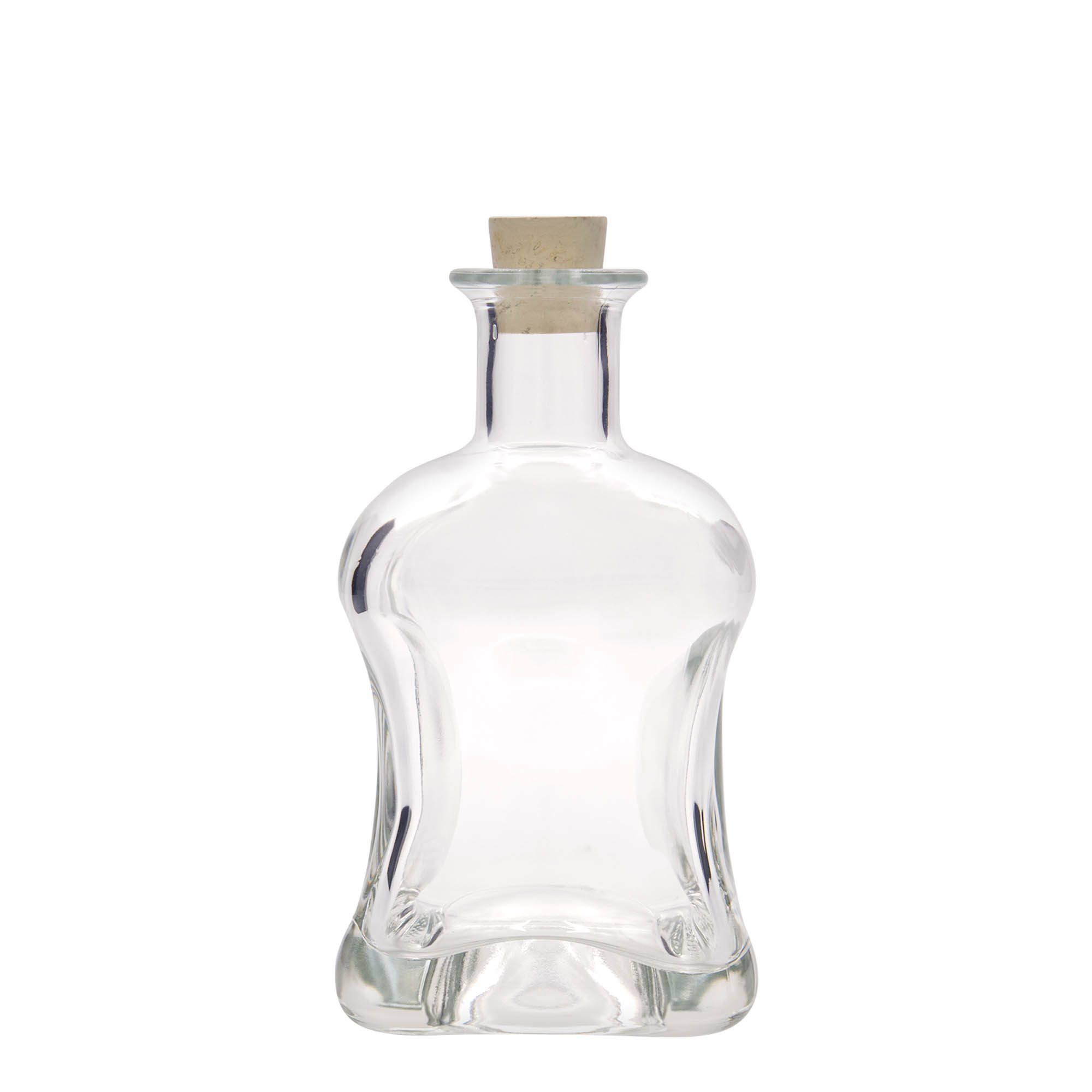 Γυάλινο μπουκάλι 'Dublin' 500 ml, τετράγωνο, στόμιο: φελλός