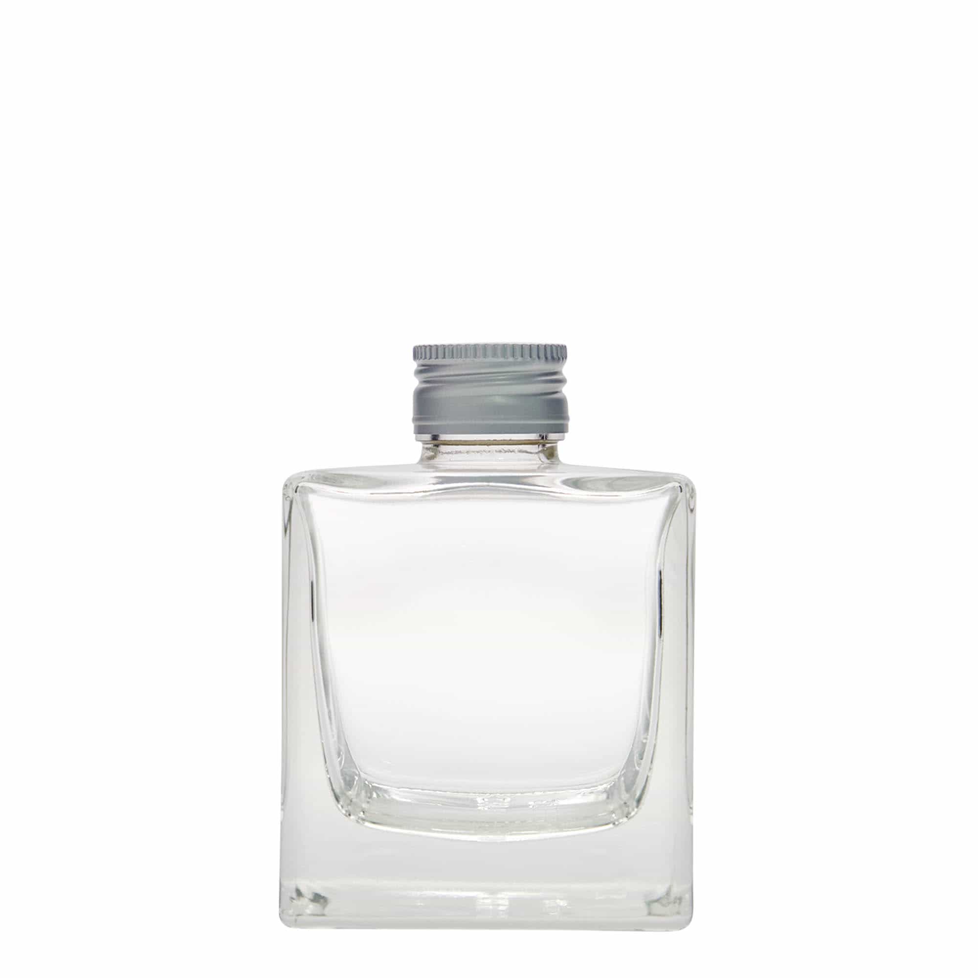 Γυάλινο μπουκάλι 'Cube' 200 ml, τετράγωνο, στόμιο: PP 28