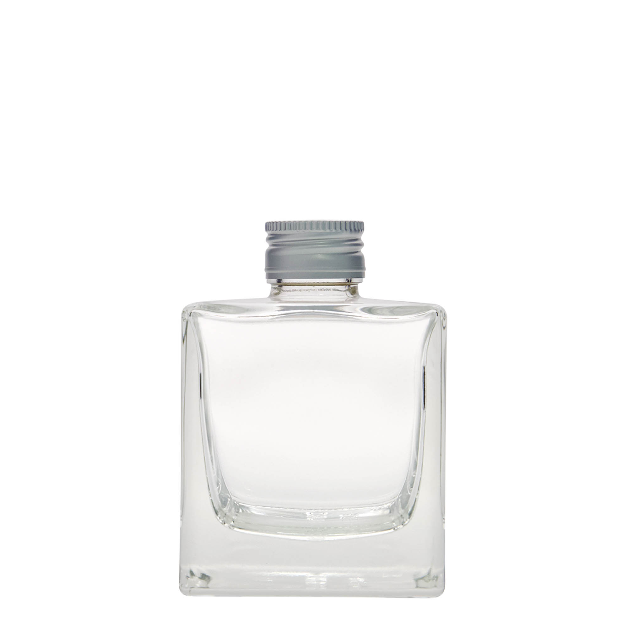 Γυάλινο μπουκάλι 'Cube' 200 ml, τετράγωνο, στόμιο: PP 28