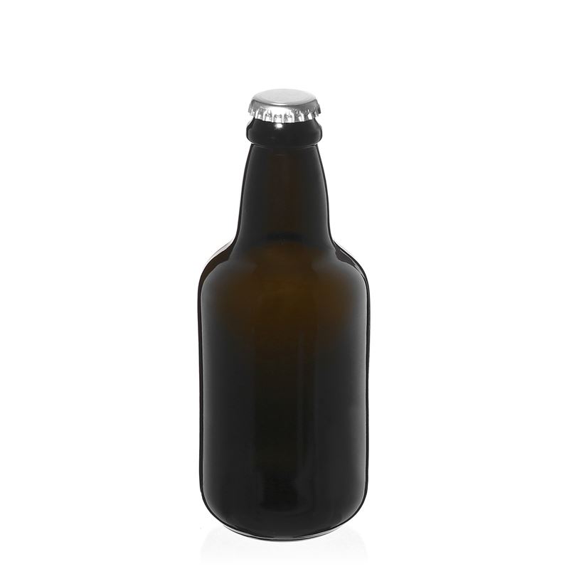 Μπουκάλι μπύρας 'Era' 330 ml, γυάλινο, πράσινο αντικέ, στόμιο: μεταλλική τάπα