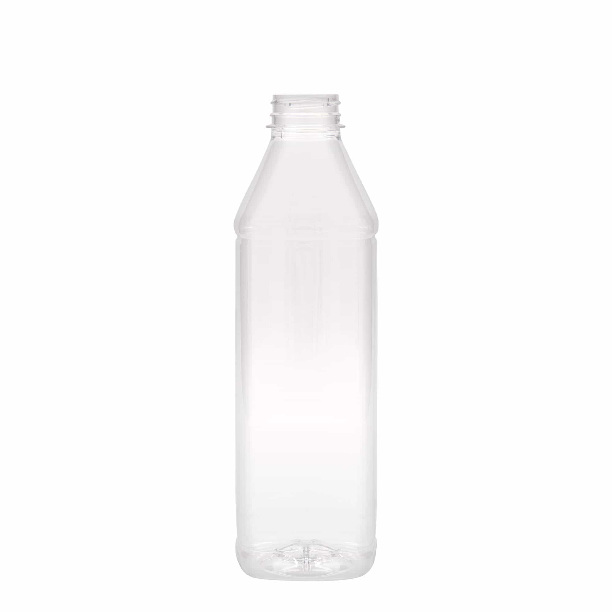 Μπουκάλι PET 'Milk and Juice Carré' 1.000 ml, τετράγωνο, πλαστικό, στόμιο: 38 mm Μπουκάλι PET 'Milk and Juice Carré' 1.000 ml, τετράγωνο, πλαστικό, στόμιο: 38 mm