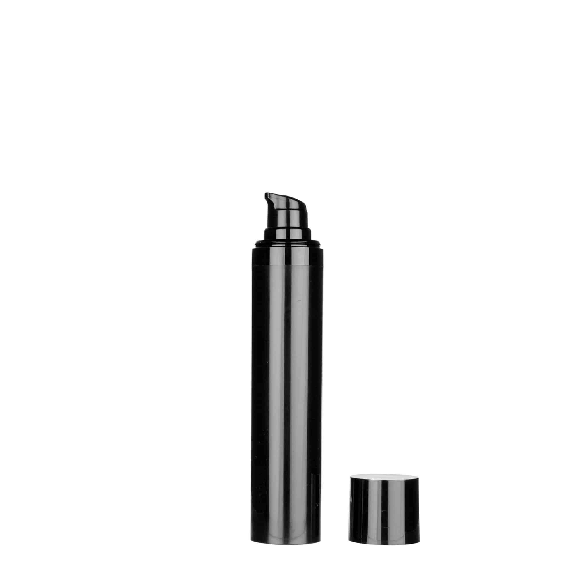 50 ml Airless διανομέας 'Micro', πλαστικό PP, μαύρο