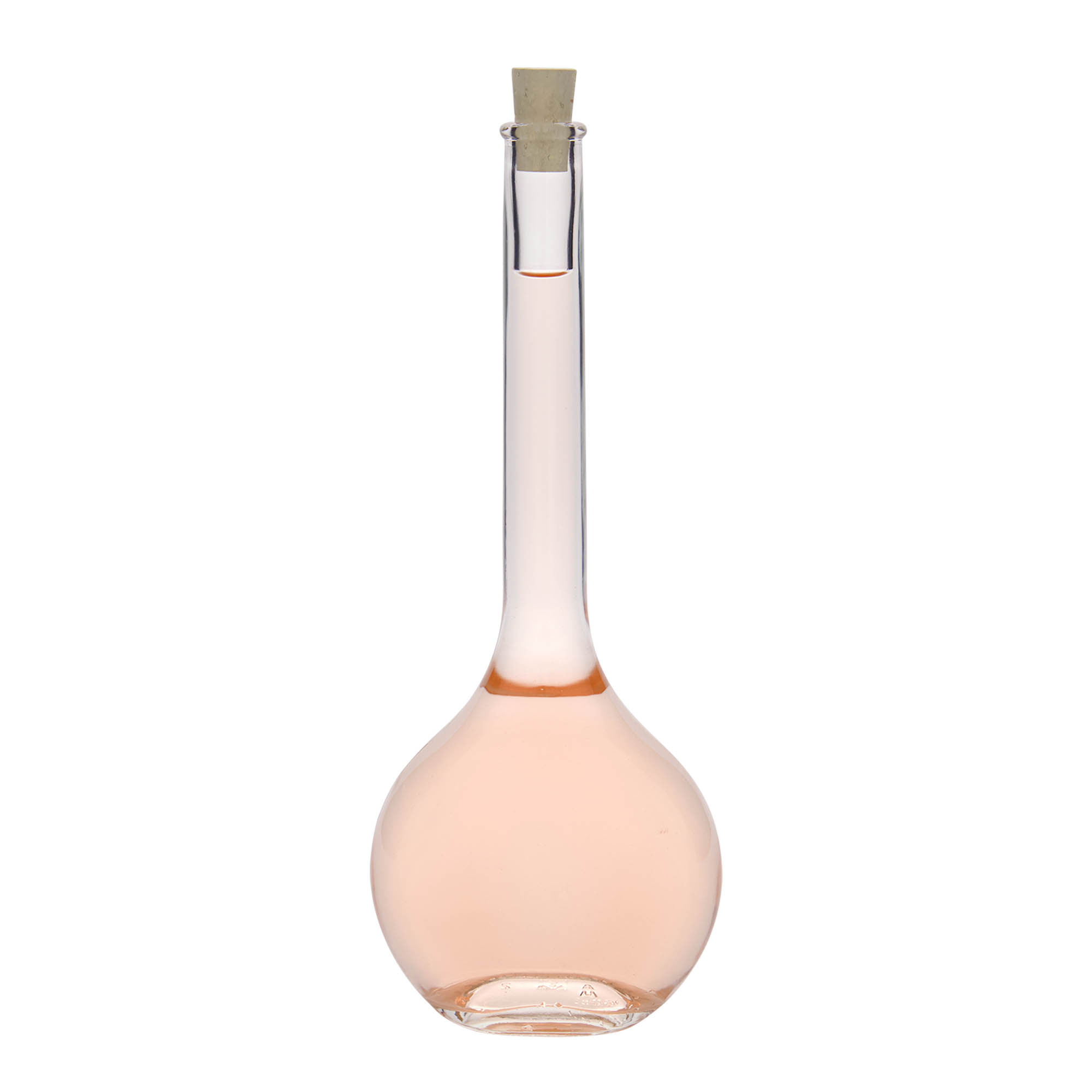 Γυάλινο μπουκάλι 'Contessa' 500 ml, οβάλ, στόμιο: φελλός Γυάλινο μπουκάλι 'Contessa' 500 ml, οβάλ, στόμιο: φελλός