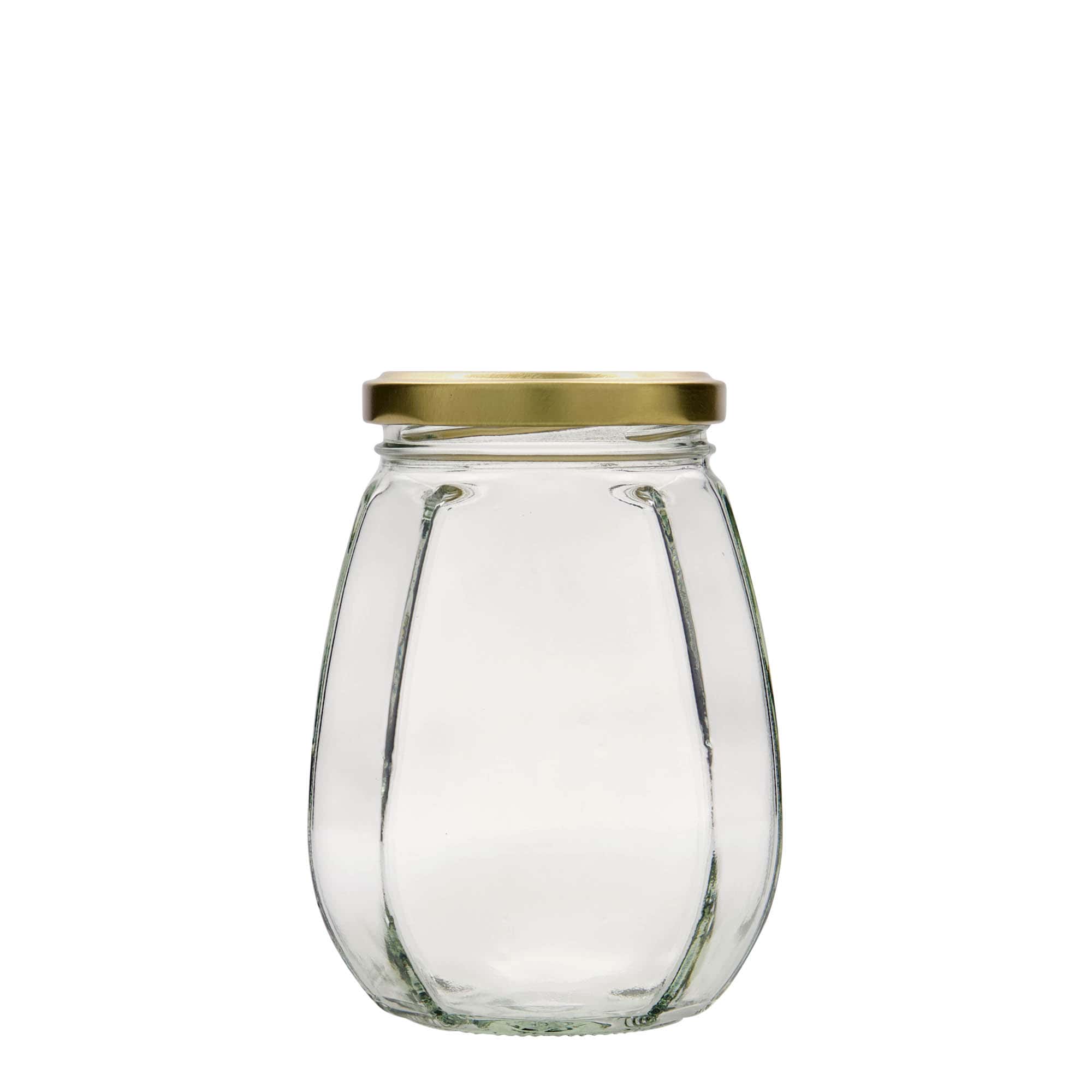 Διακοσμητικό βάζο 385 ml, εξάγωνο, στόμιο: twist-off (TO 63)