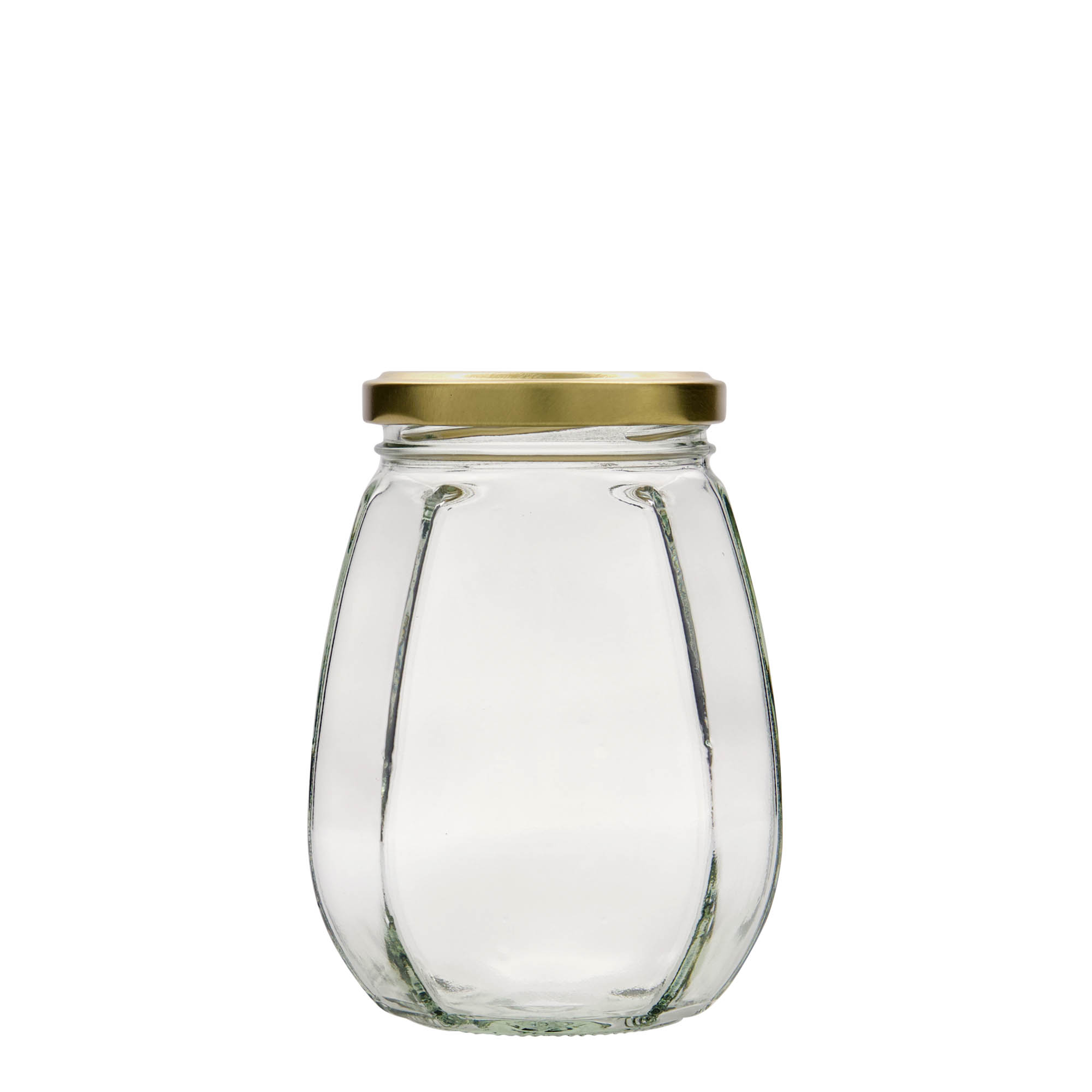 Διακοσμητικό βάζο 385 ml, εξάγωνο, στόμιο: twist-off (TO 63)