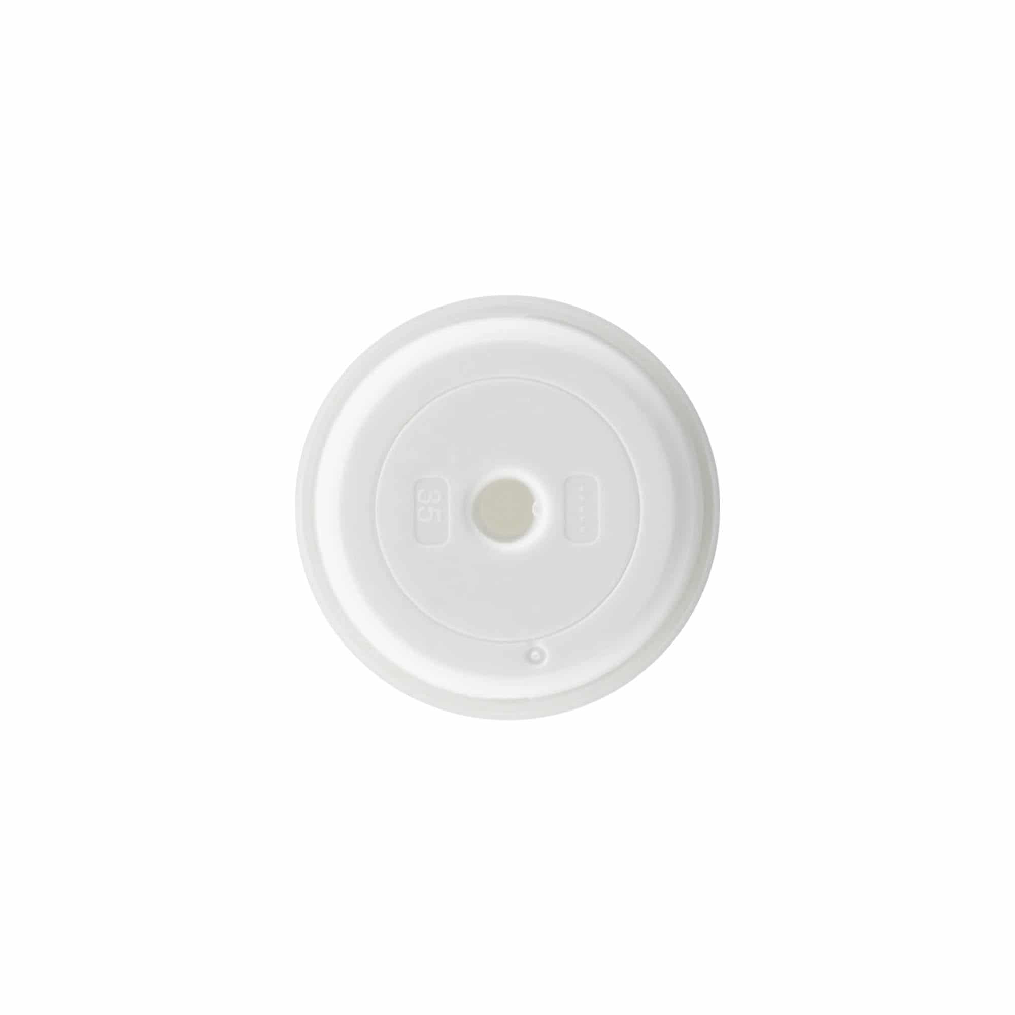 Κεφαλή αντλίας Airless Dispenser 'Mezzo', πλαστικό PP, λευκή