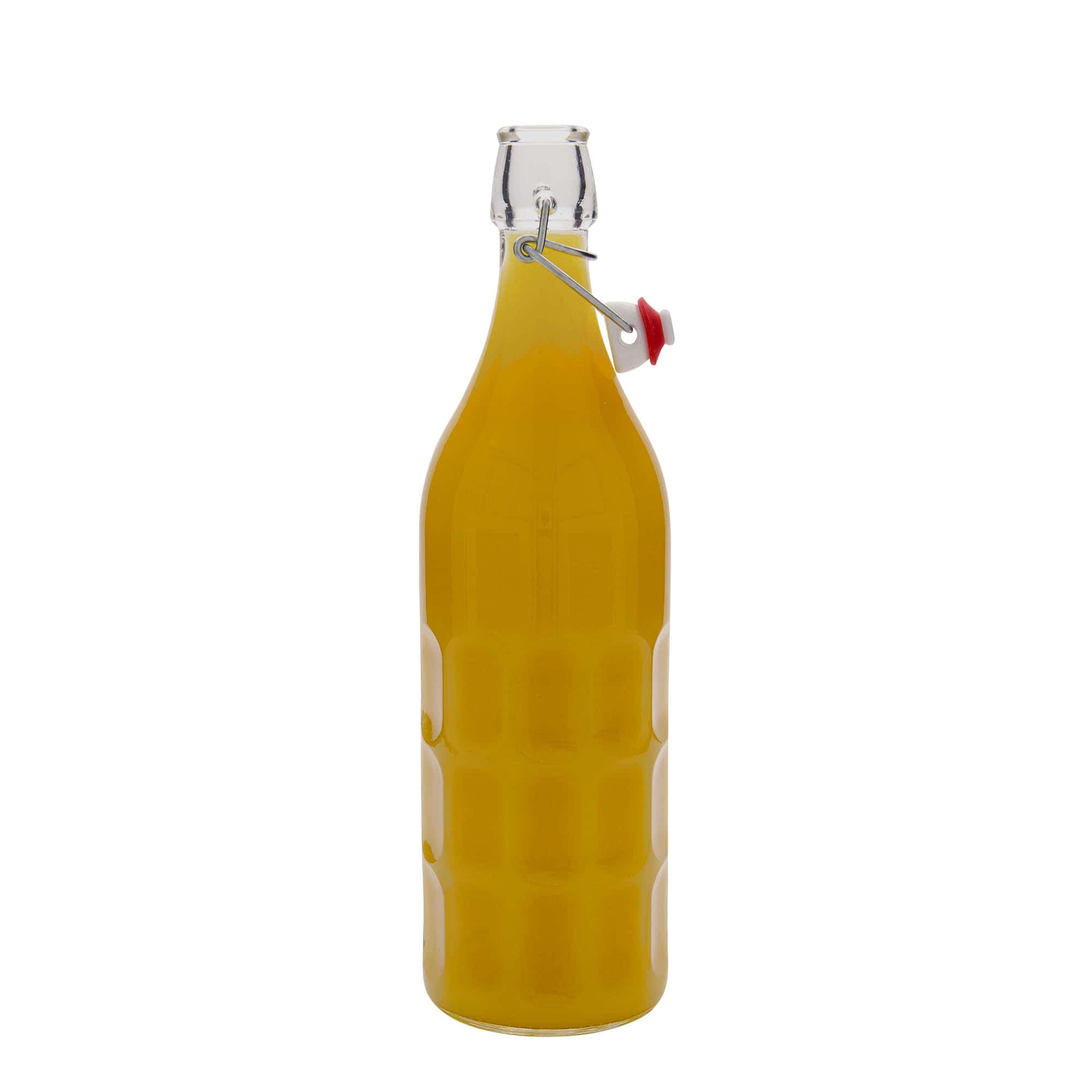 1.000 ml γυάλινο μπουκάλι Moresca, στόμιο: κλείσιμο με μπρούτζινο κλιπ