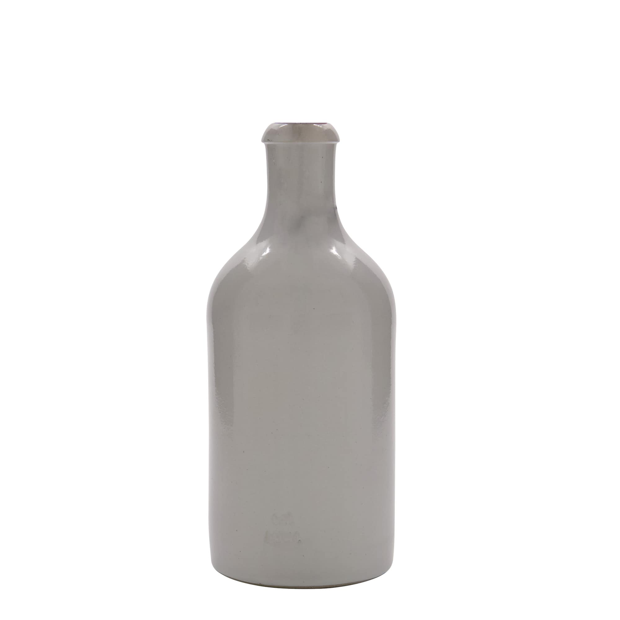500 ml κανάτα από πηλό, κεραμικό, λευκή, στόμιο: κλείσιμο με σύρτη