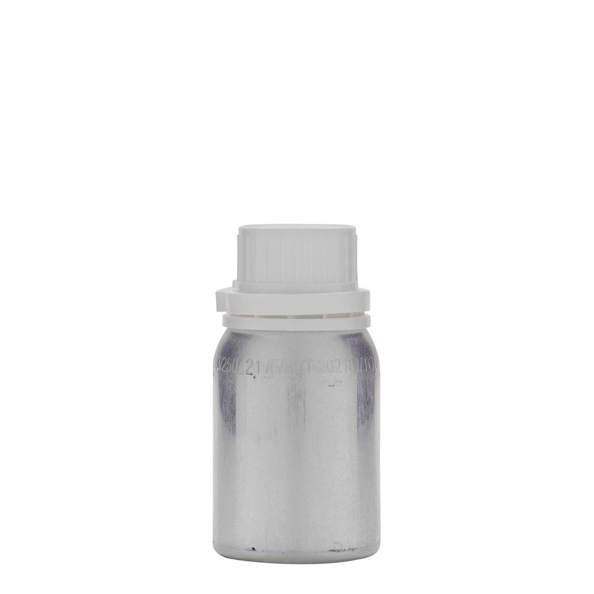Μπουκάλι αλουμινίου 125 ml, μεταλλικό, ασημί, στόμιο: DIN 32