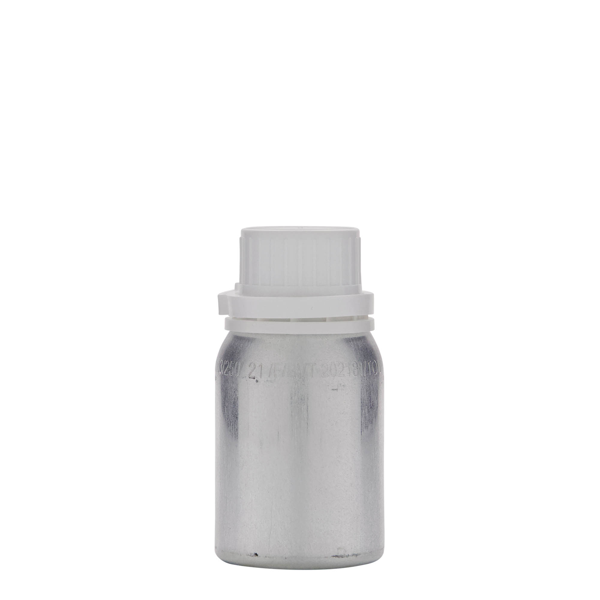 Μπουκάλι αλουμινίου 125 ml, μεταλλικό, ασημί, στόμιο: DIN 32