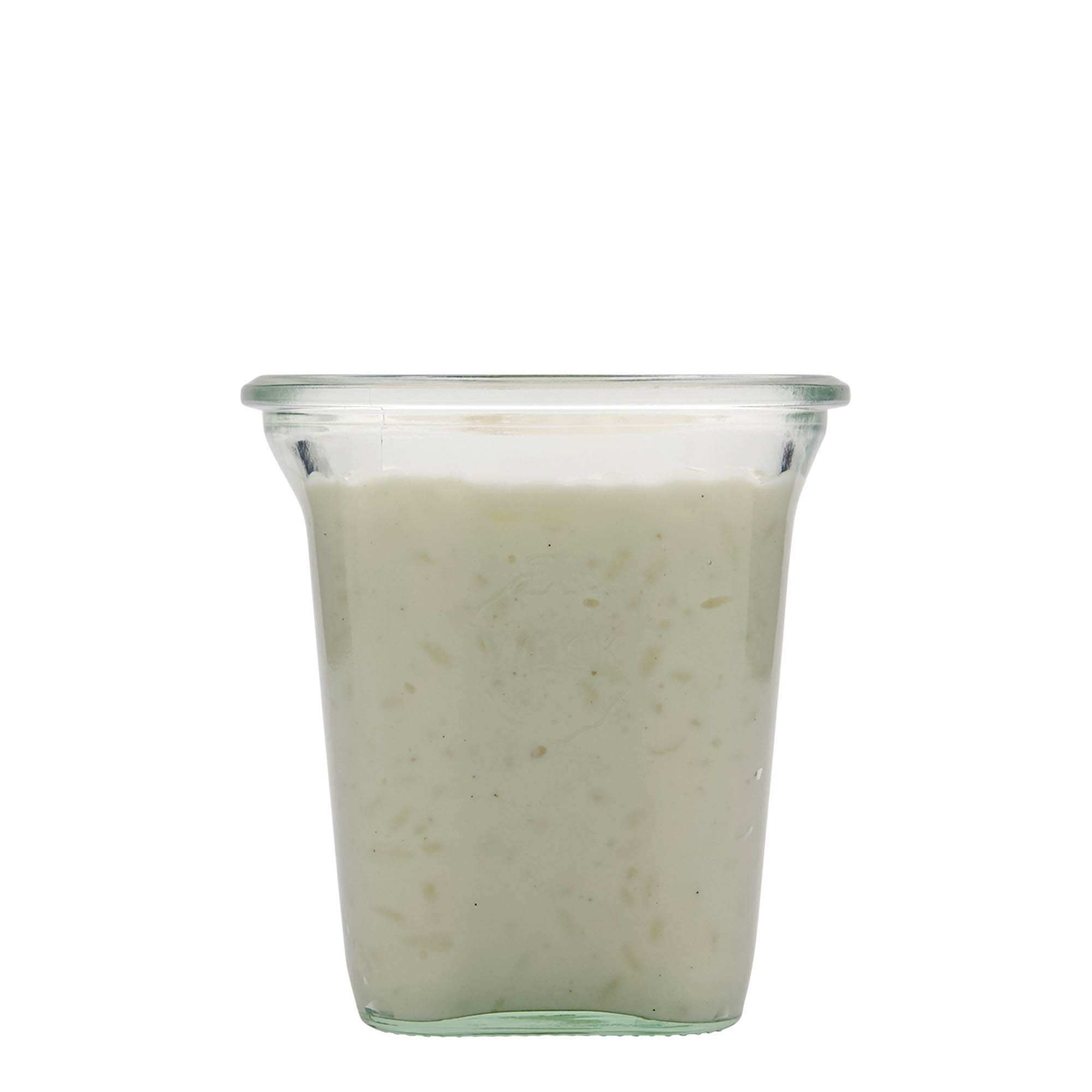 Τετράγωνο βάζο WECK 545 ml, τετράγωνο, στόμιο: στρογγυλεμένο χείλος
