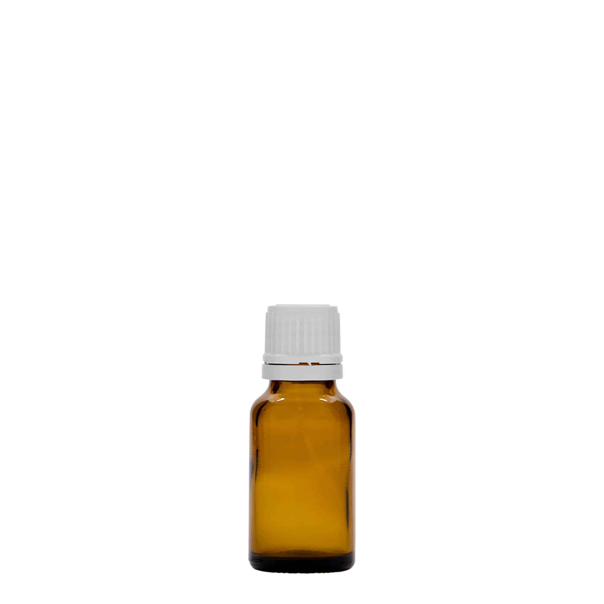 Μπουκάλι φαρμάκου 15 ml, γυάλινο, καφέ, στόμιο: DIN 18