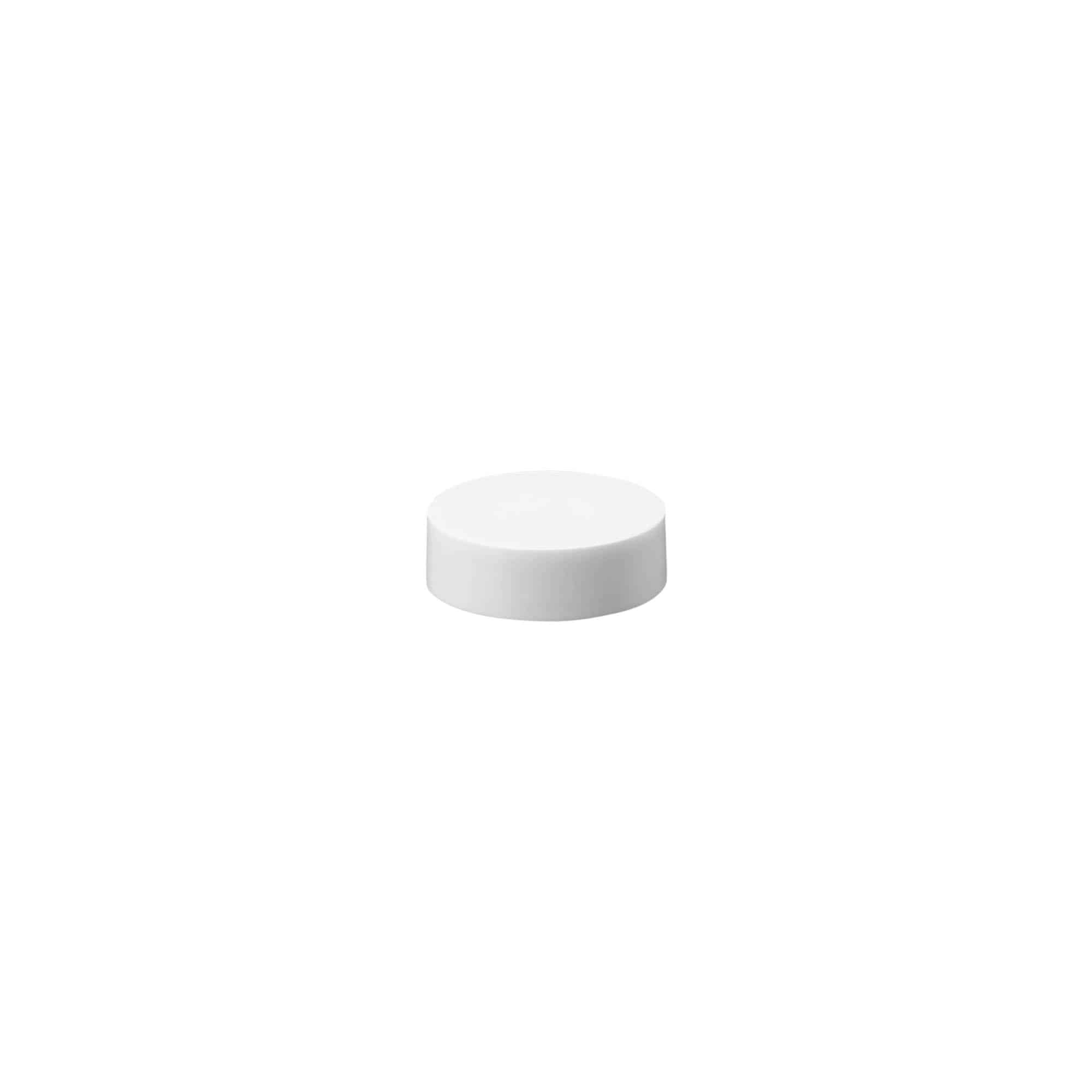 Βιδωτό πώμα για το μπουκάλι 'Beauty' 5 ml, πλαστικό HPM, λευκό