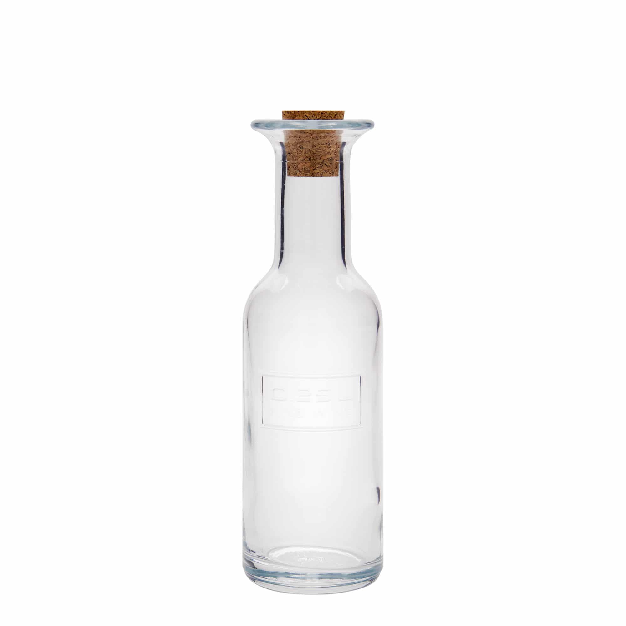 250 ml γυάλινο μπουκάλι 'Optima Fine Wine', στόμιο: φελλός