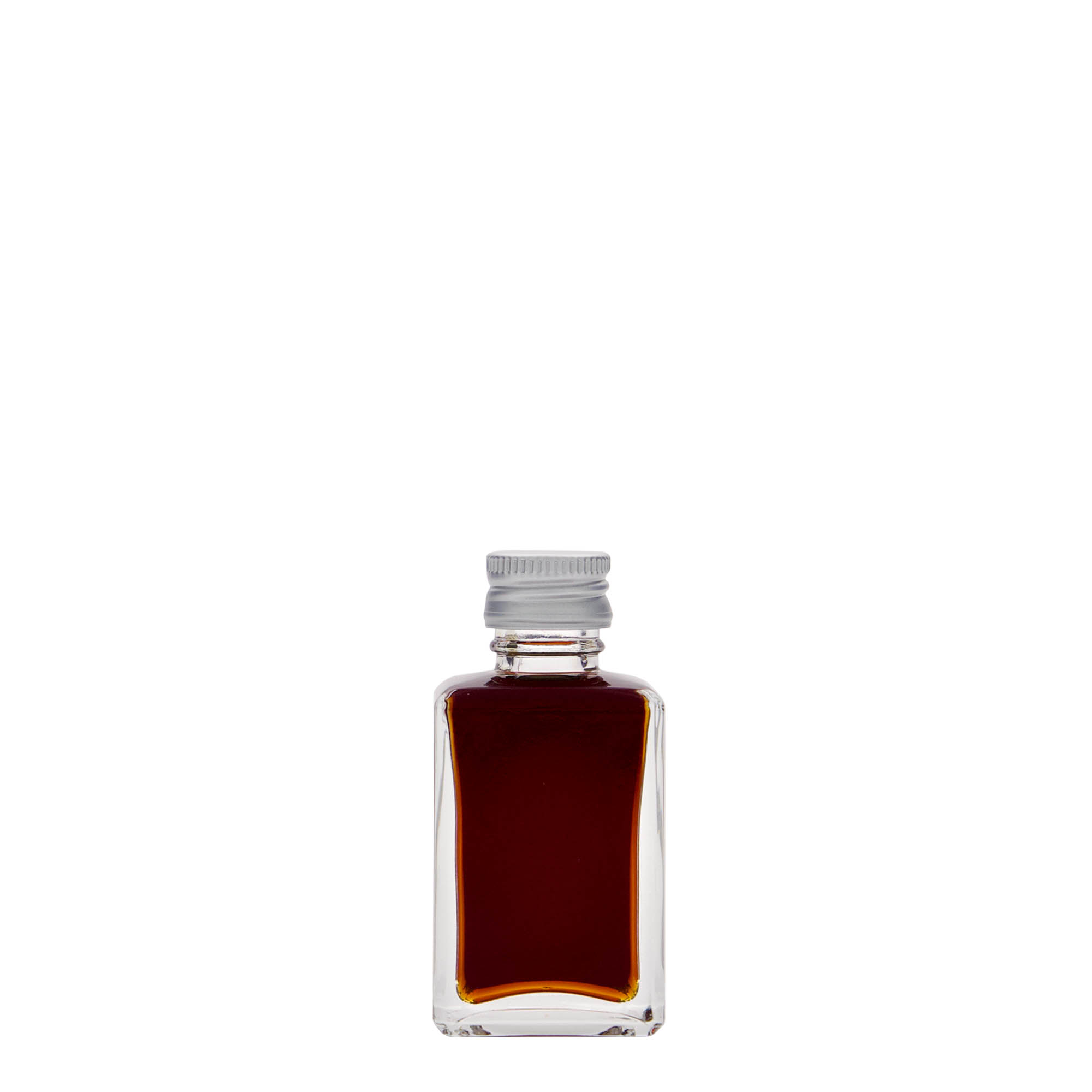 Γυάλινο μπουκάλι 'Tamme' 30 ml, τετράγωνο, στόμιο: PP 18 Γυάλινο μπουκάλι 'Tamme' 30 ml, τετράγωνο, στόμιο: PP 18