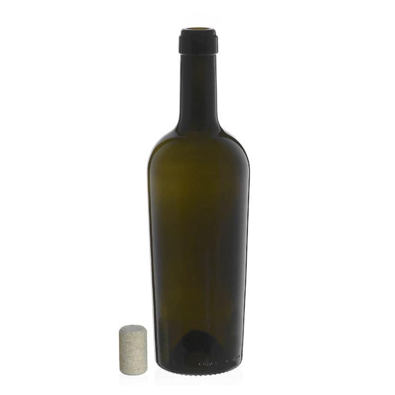 Μπουκάλι κρασιού 'Imperiale' 750 ml, πράσινο αντικέ, στόμιο: φελλός