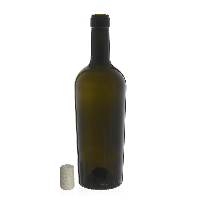 Μπουκάλι κρασιού 'Imperiale' 750 ml, πράσινο αντικέ, στόμιο: φελλός Μπουκάλι κρασιού 'Imperiale' 750 ml, πράσινο αντικέ, στόμιο: φελλός