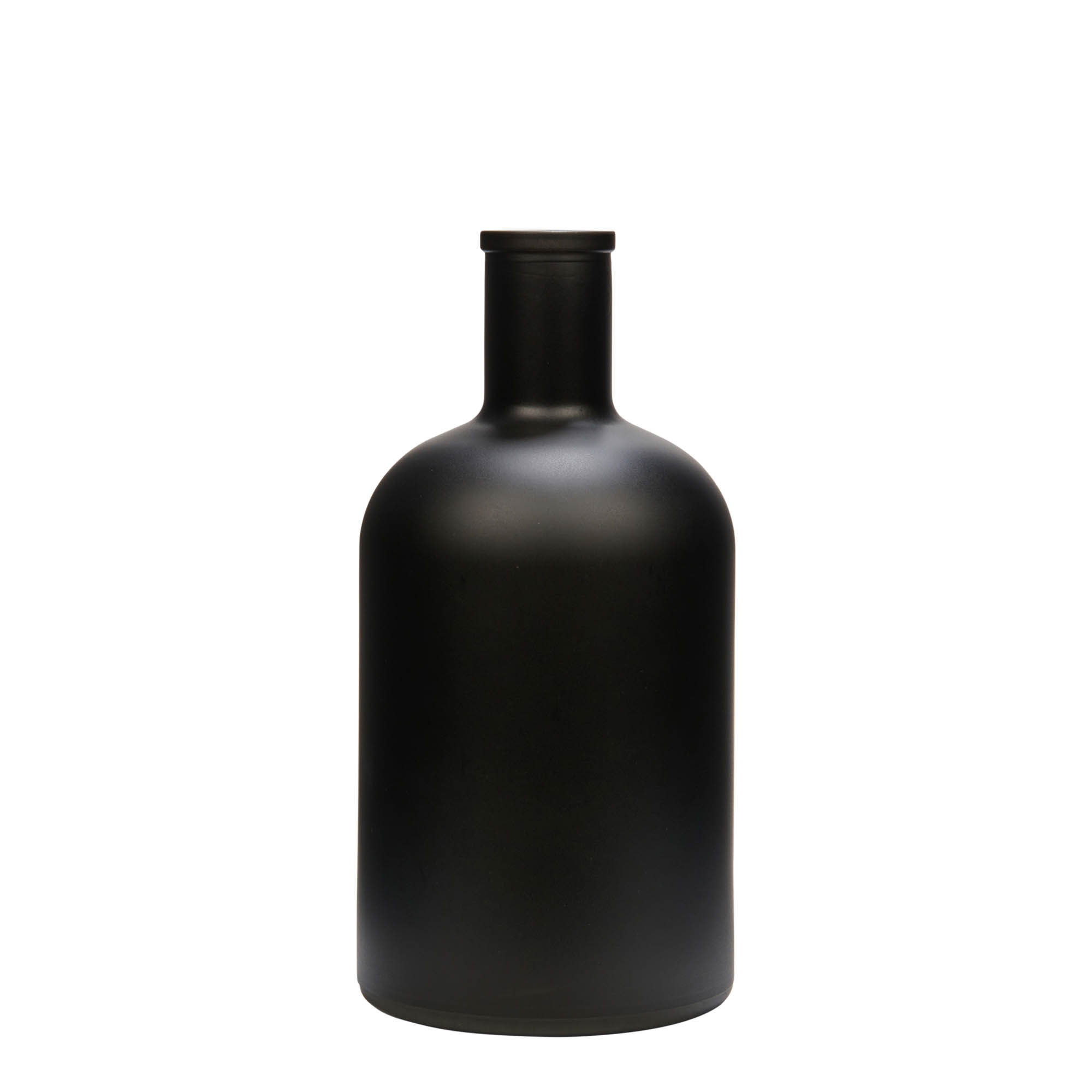 Γυάλινο μπουκάλι 'Gerardino' 700 ml, μαύρο, στόμιο: φελλός