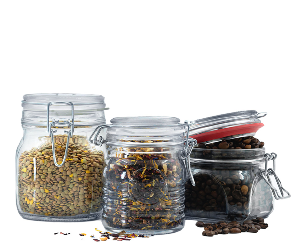 Βάζα με καπάκι με κλιπ